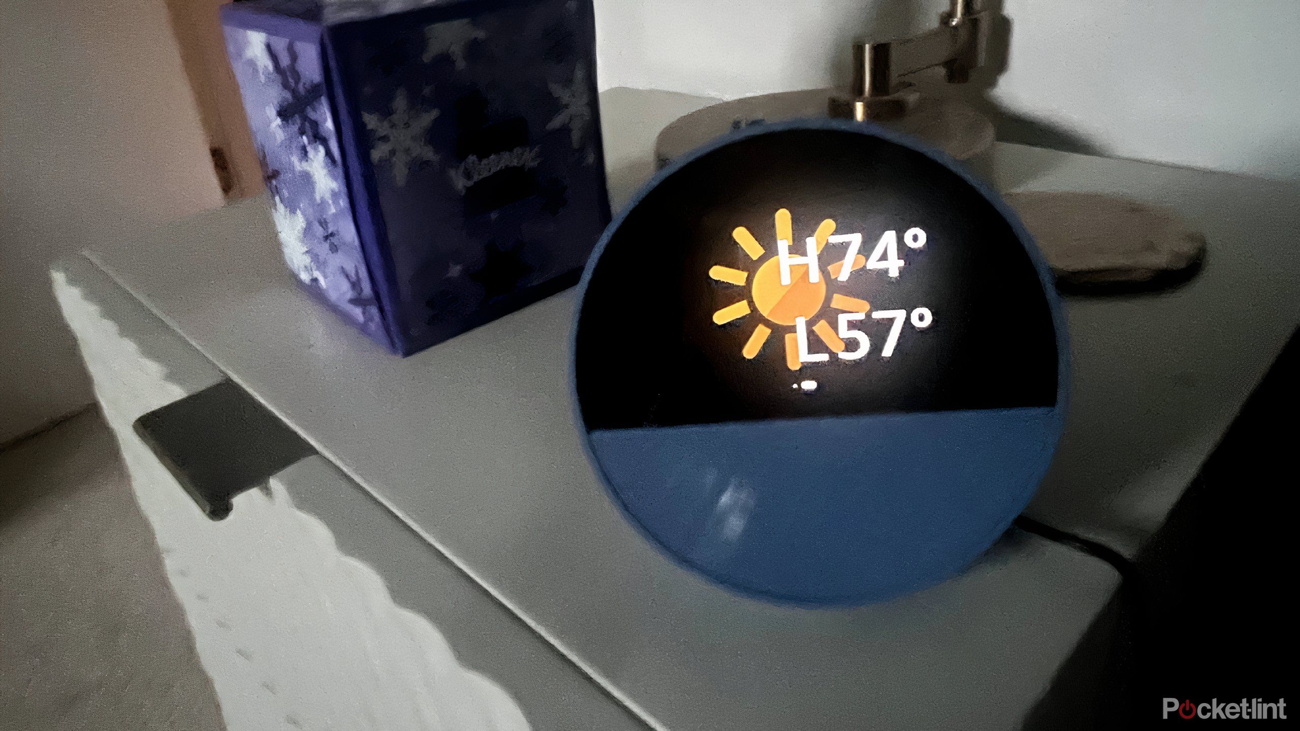 Echo Spot con una actualización del clima