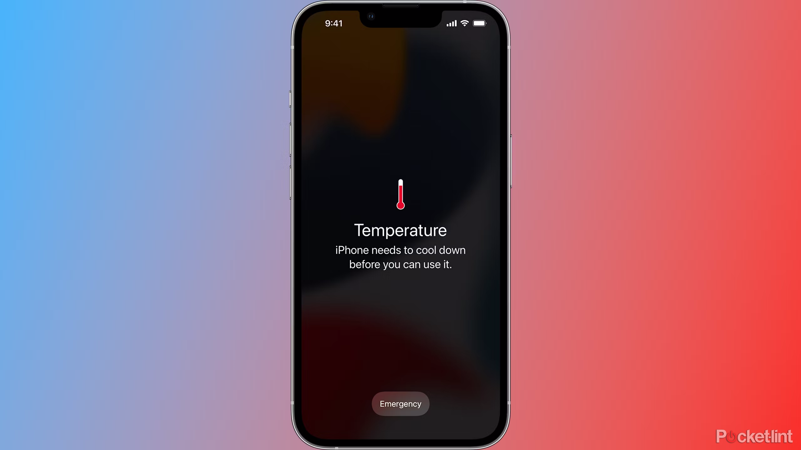 Warning to cool down your phone