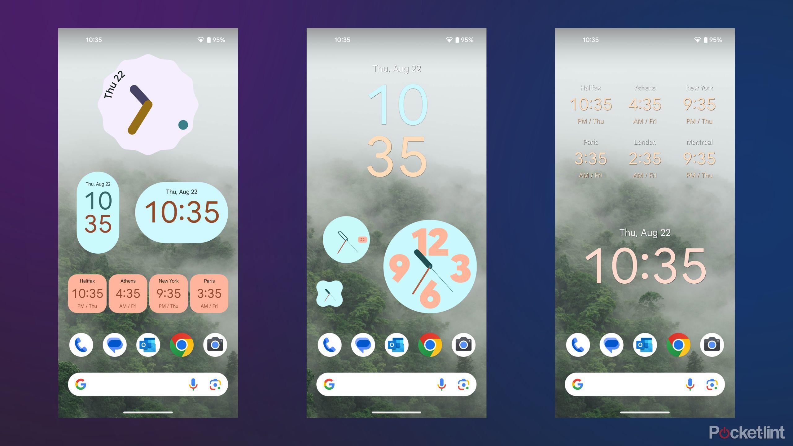 Google Clock Screenshots