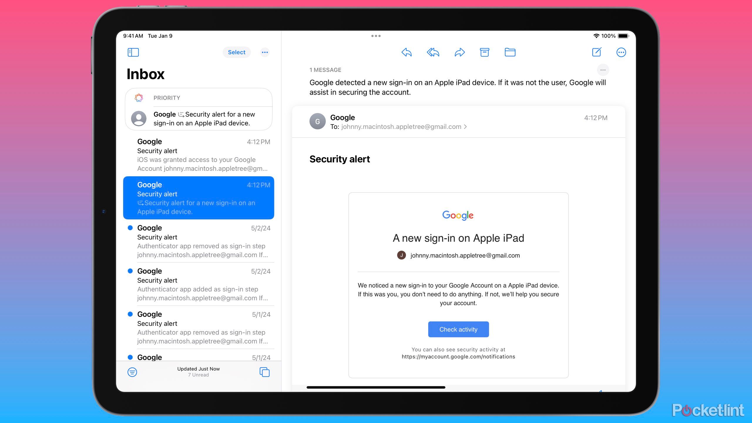 Mail Summarization with iPadOS 18.1