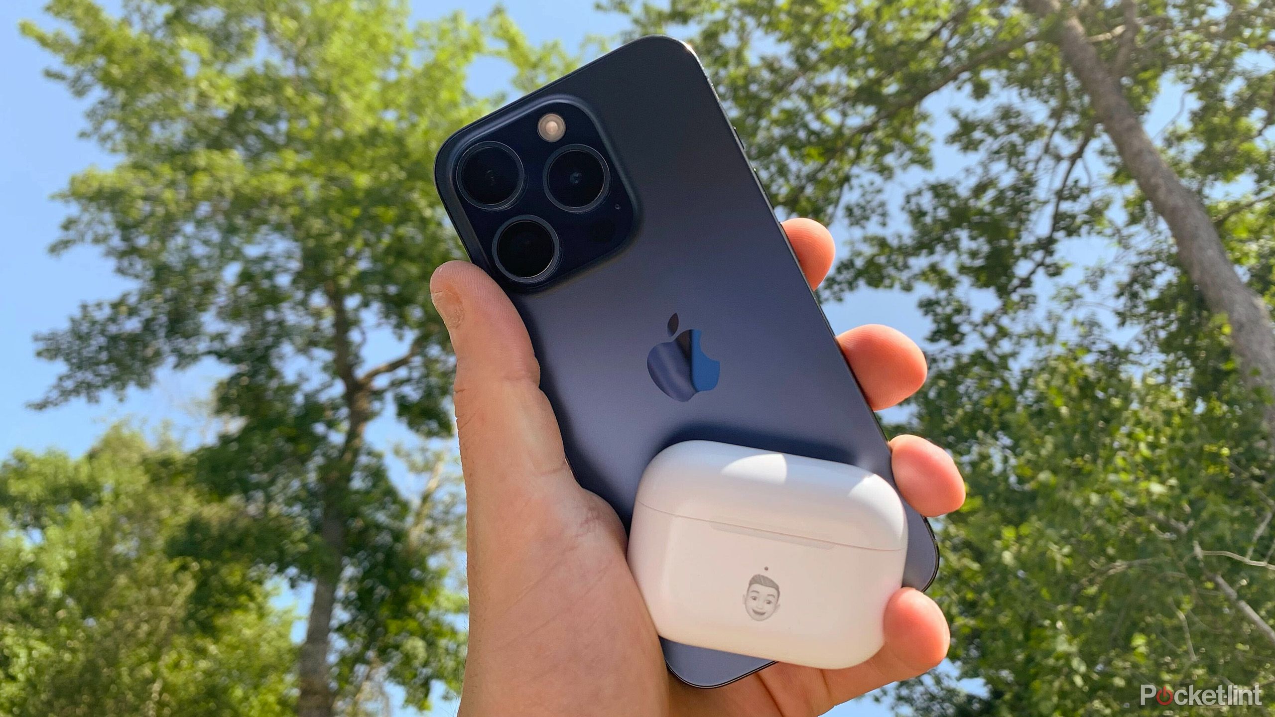 Apple's iPhone 15 Pro and AirPods Pro. 