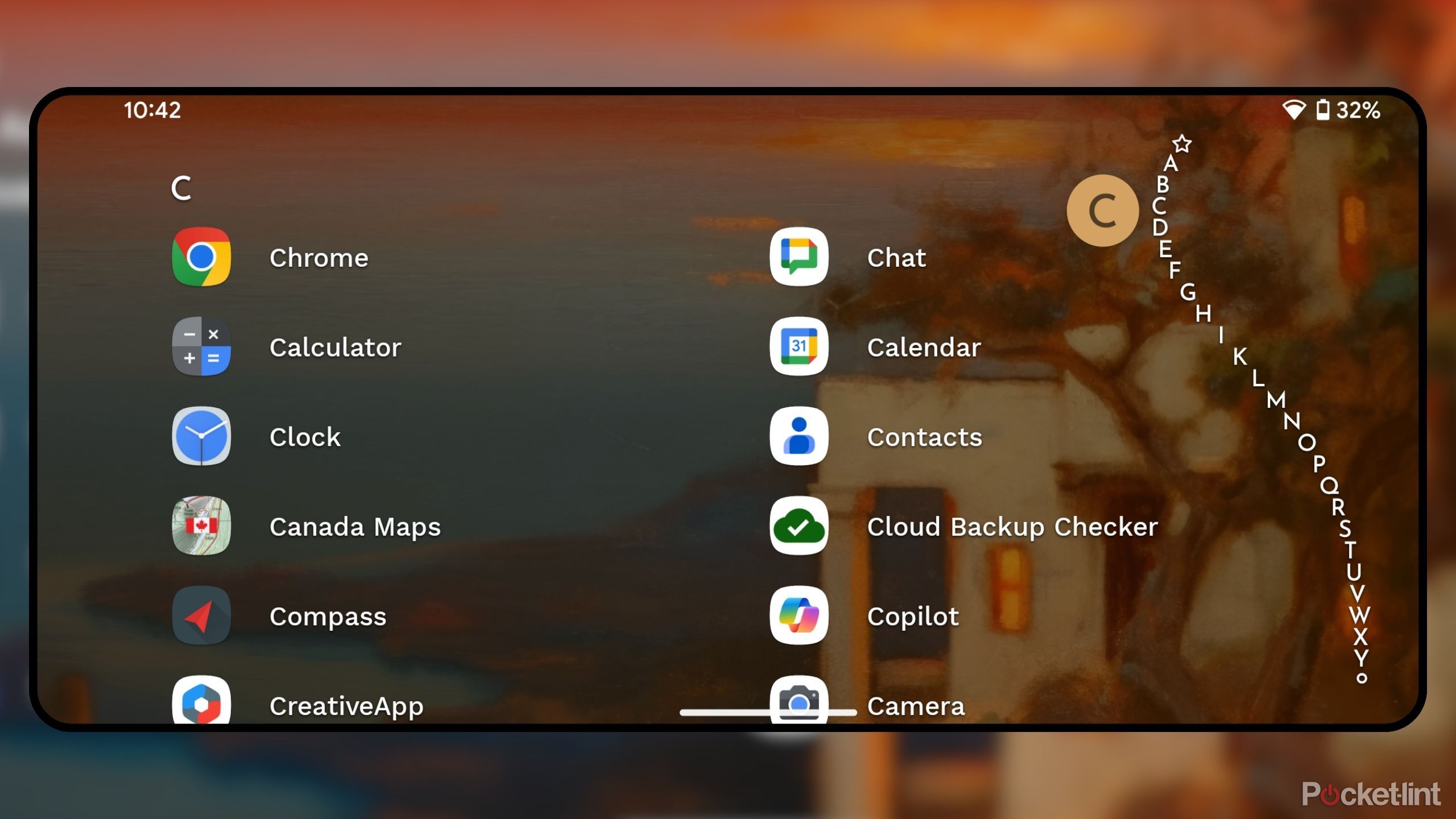 Niagara Launcher in landscape orientation