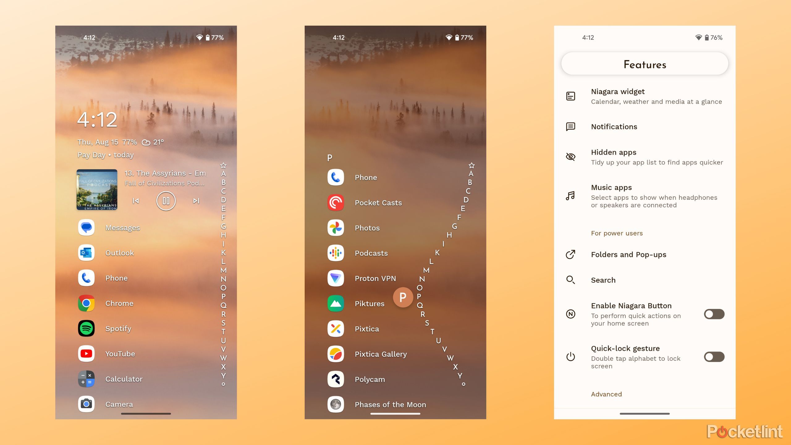 Niagara Launcher screenshots