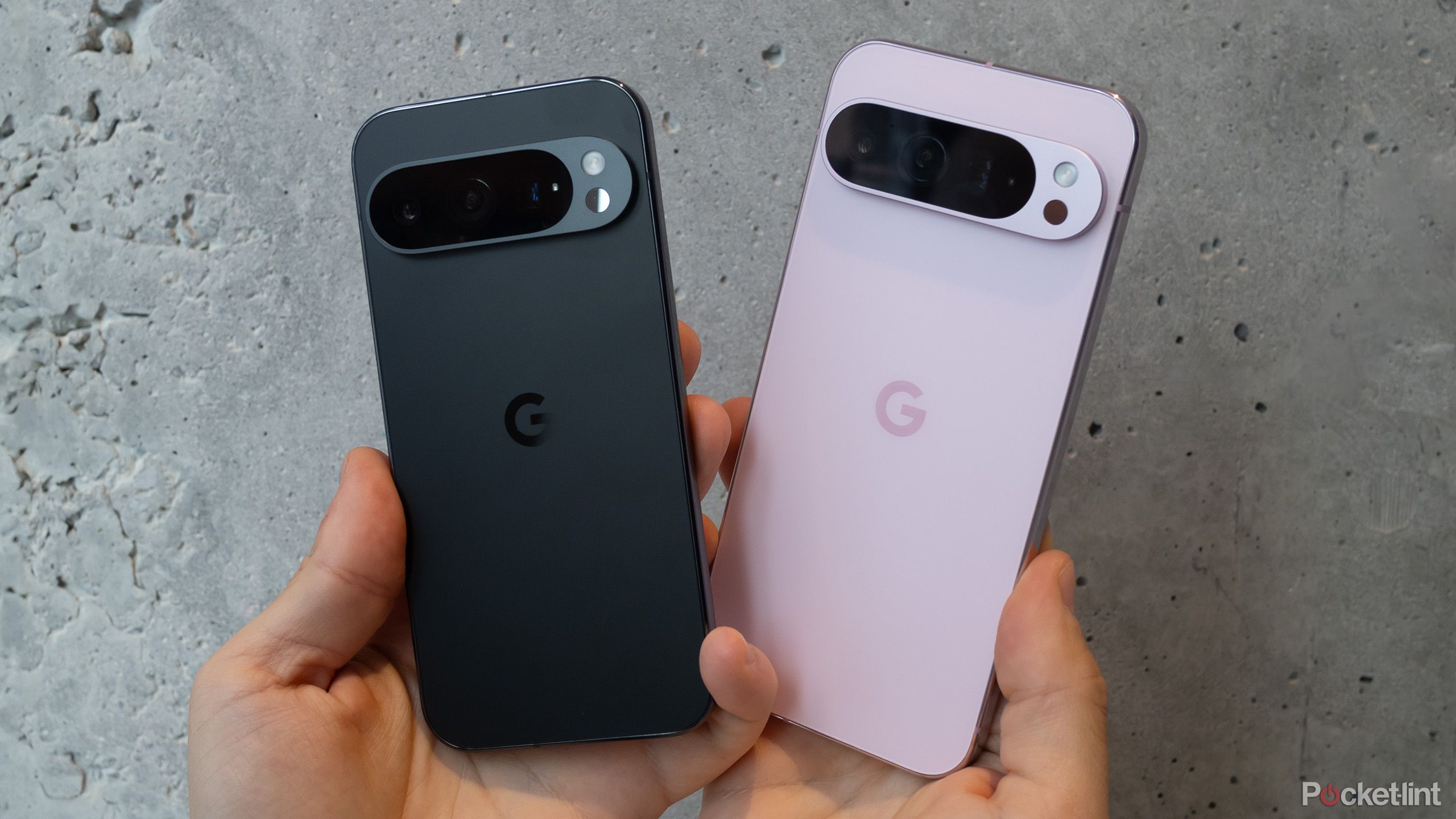 Back of Google's Pixel 9 Pro and 9 Pro Max 