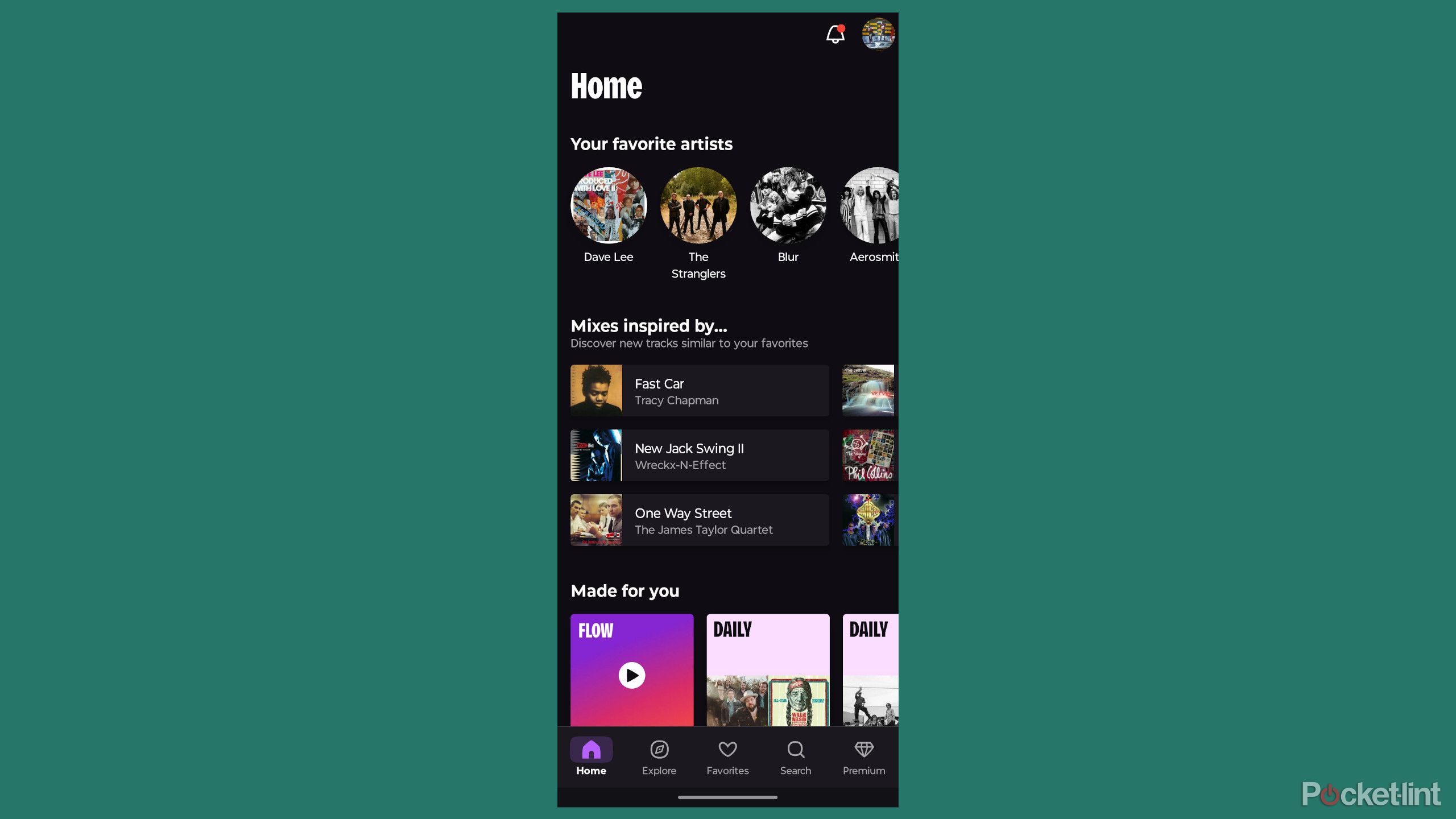 Screenshot of Deezer on Android