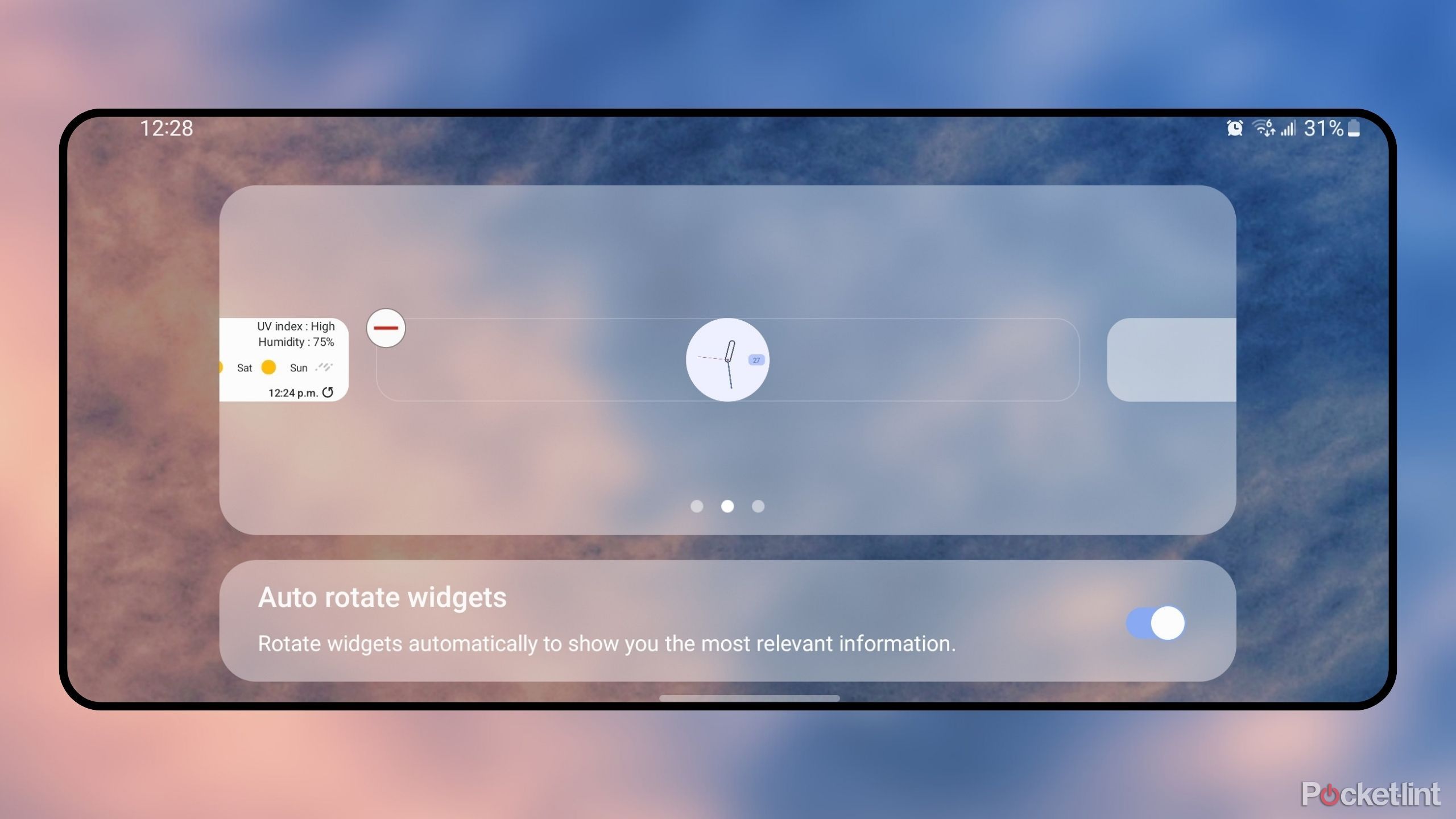 Android Widget Stacking