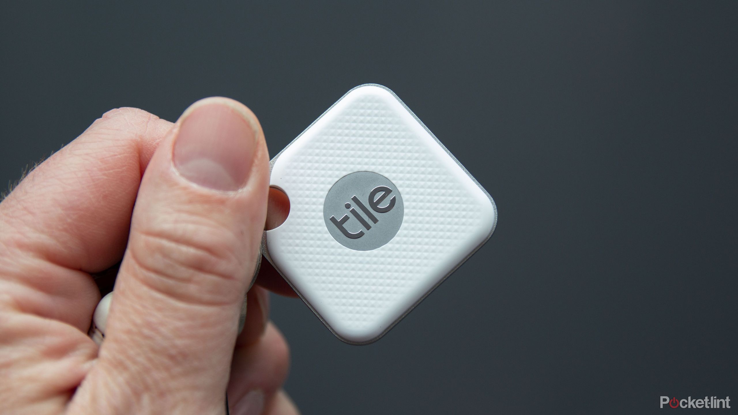 Tile in a person's hand