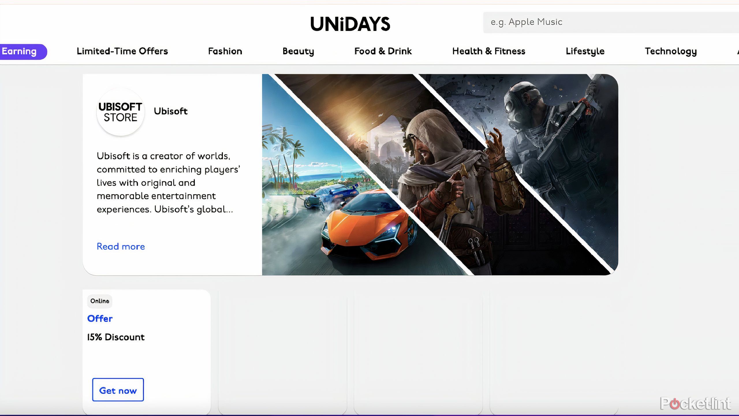 UNiDAYS discount for Ubisoft