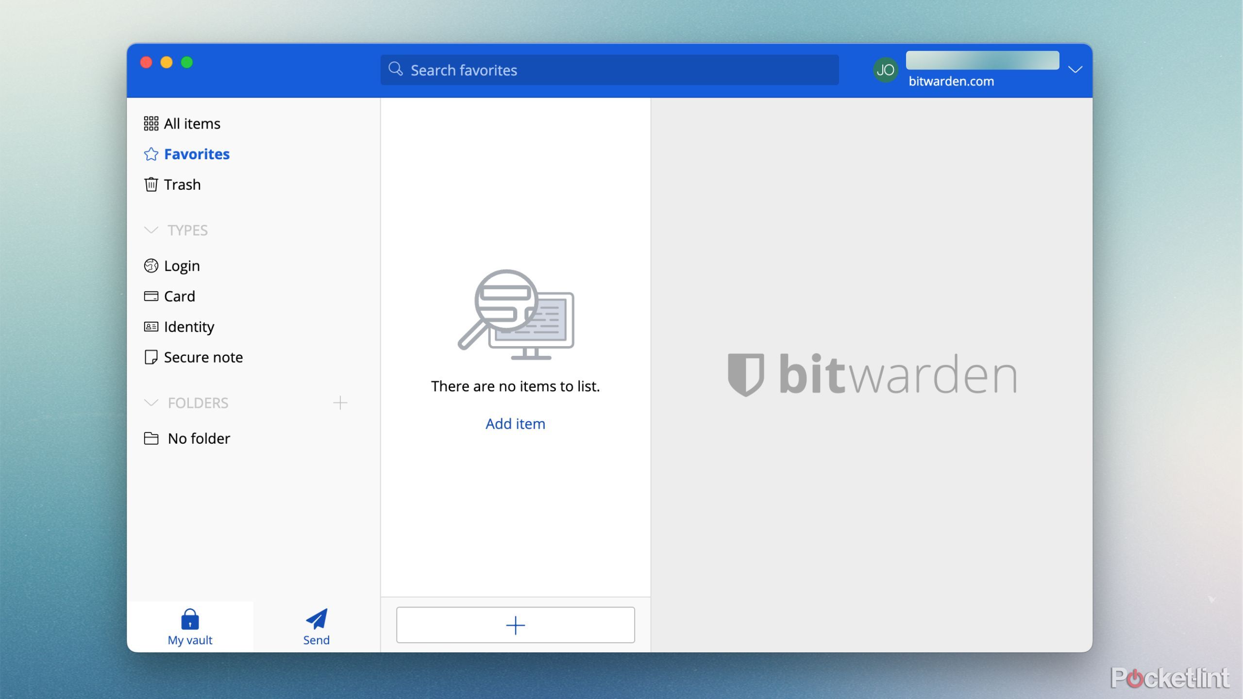 Bitwarden screenshot