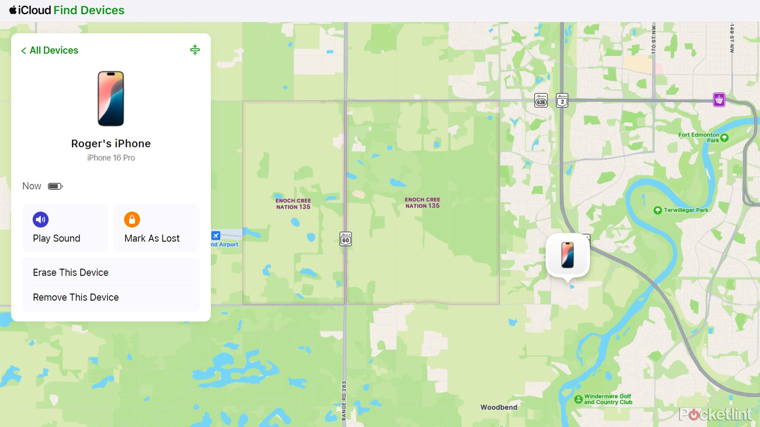 Using Find My on iCloud.com.