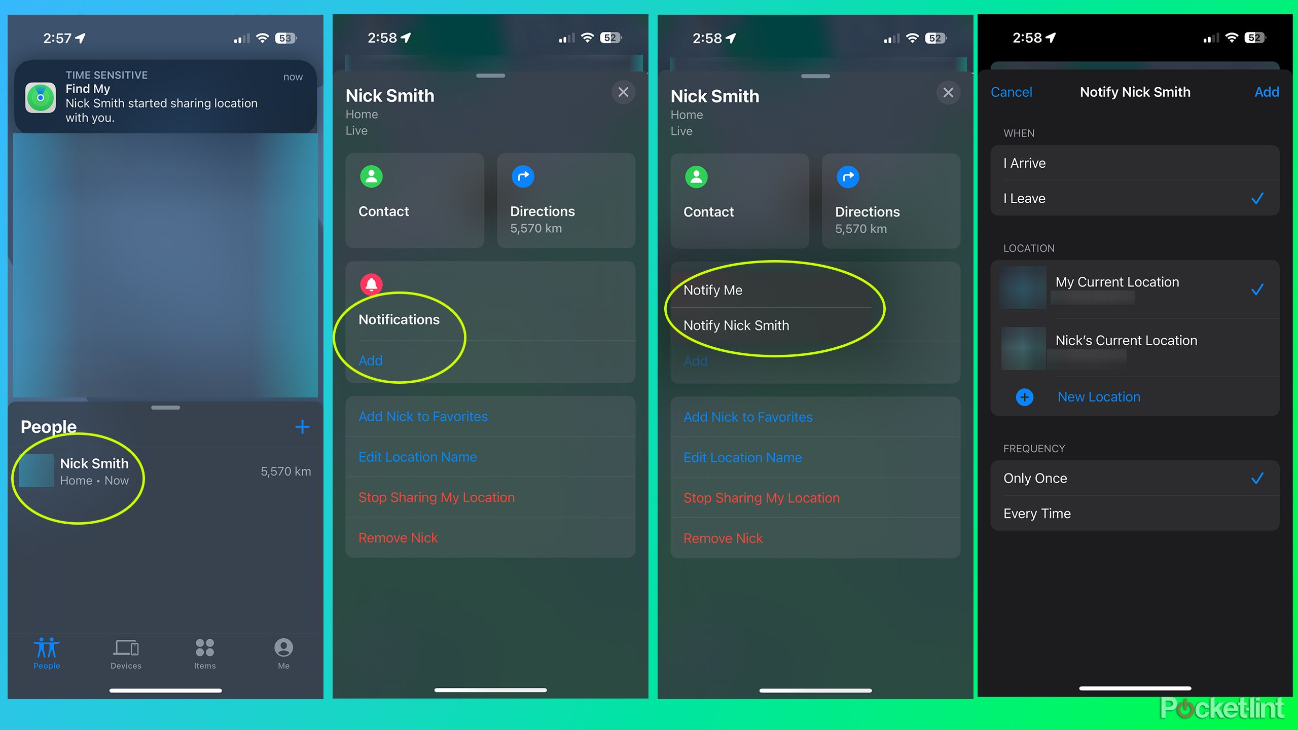 How to set up location notifications