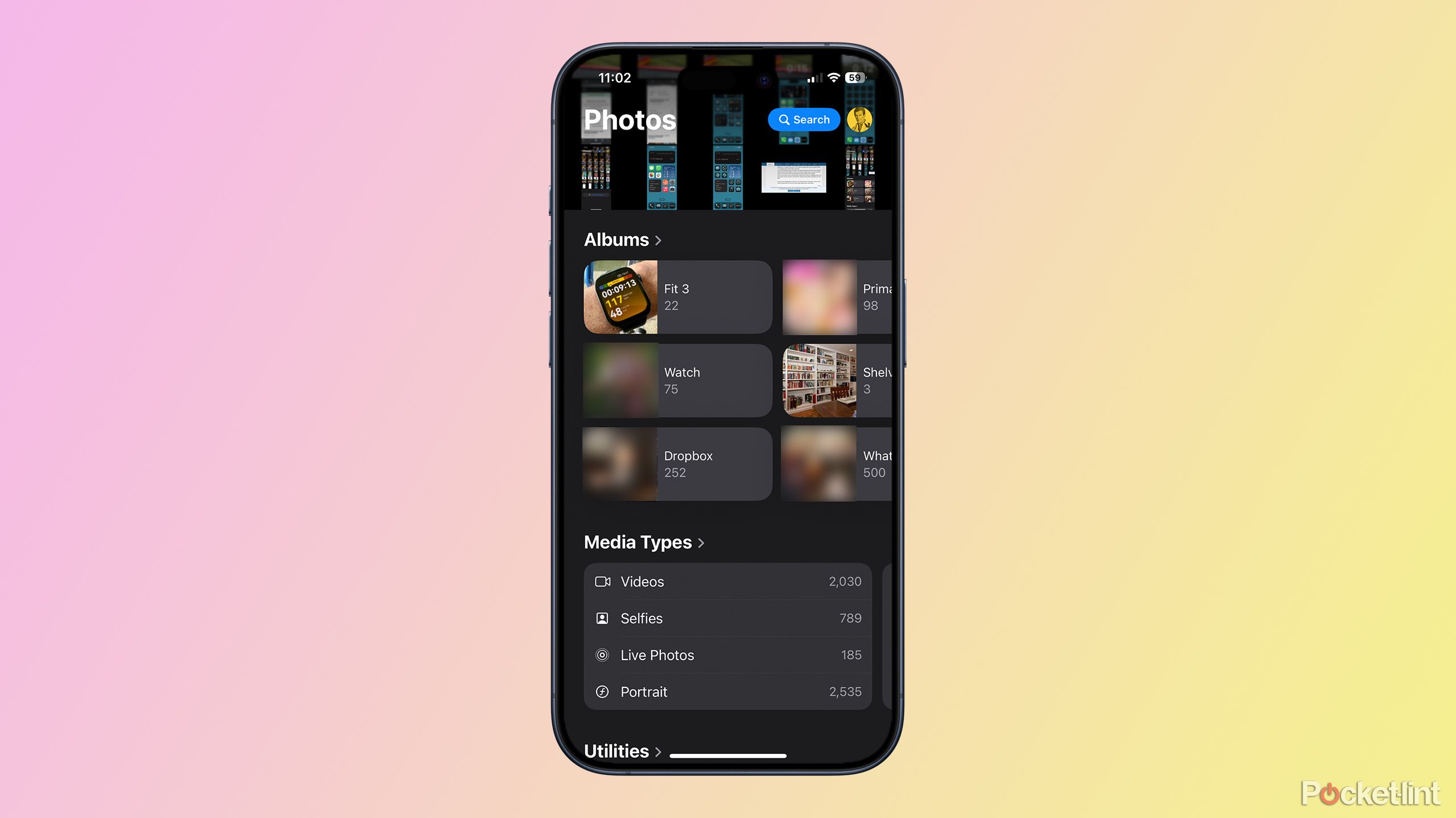 New Photos app in iOS 18 on iPhone 15 Pro