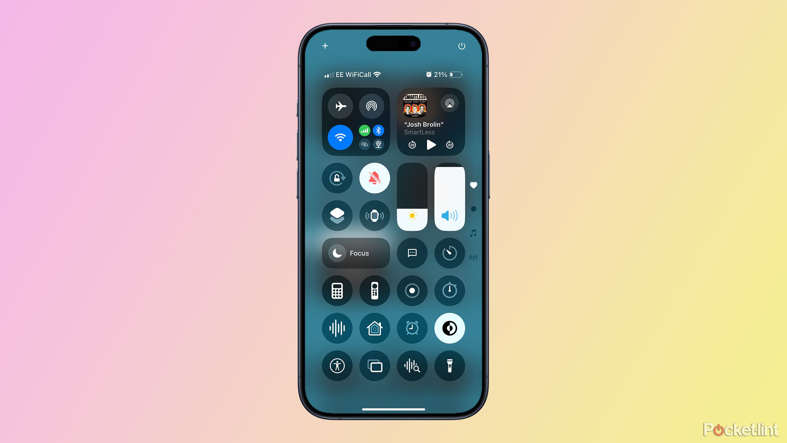 Power button in Control Center in iOS 18