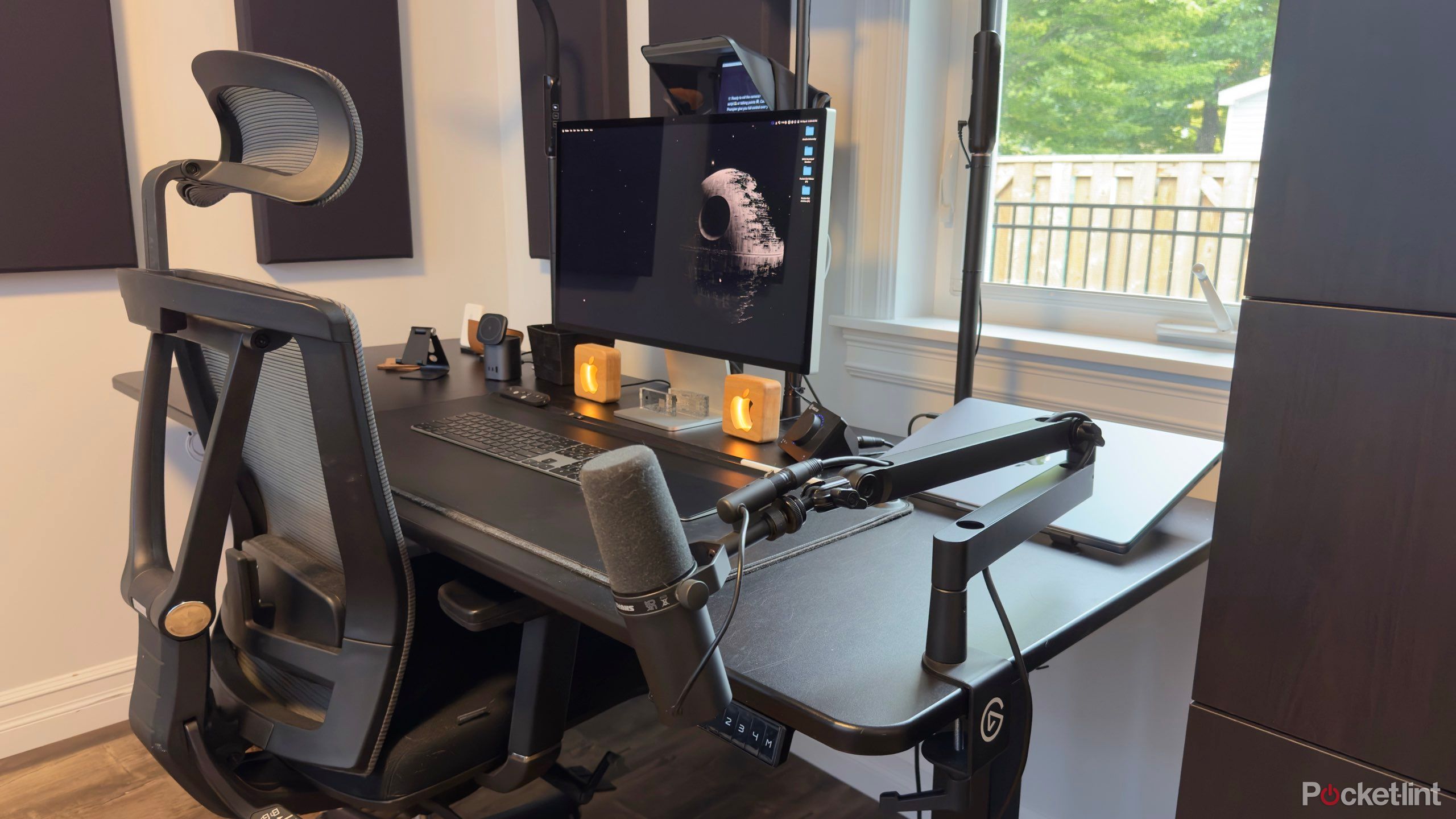 Braden's desk setup featuring several cool gadgets