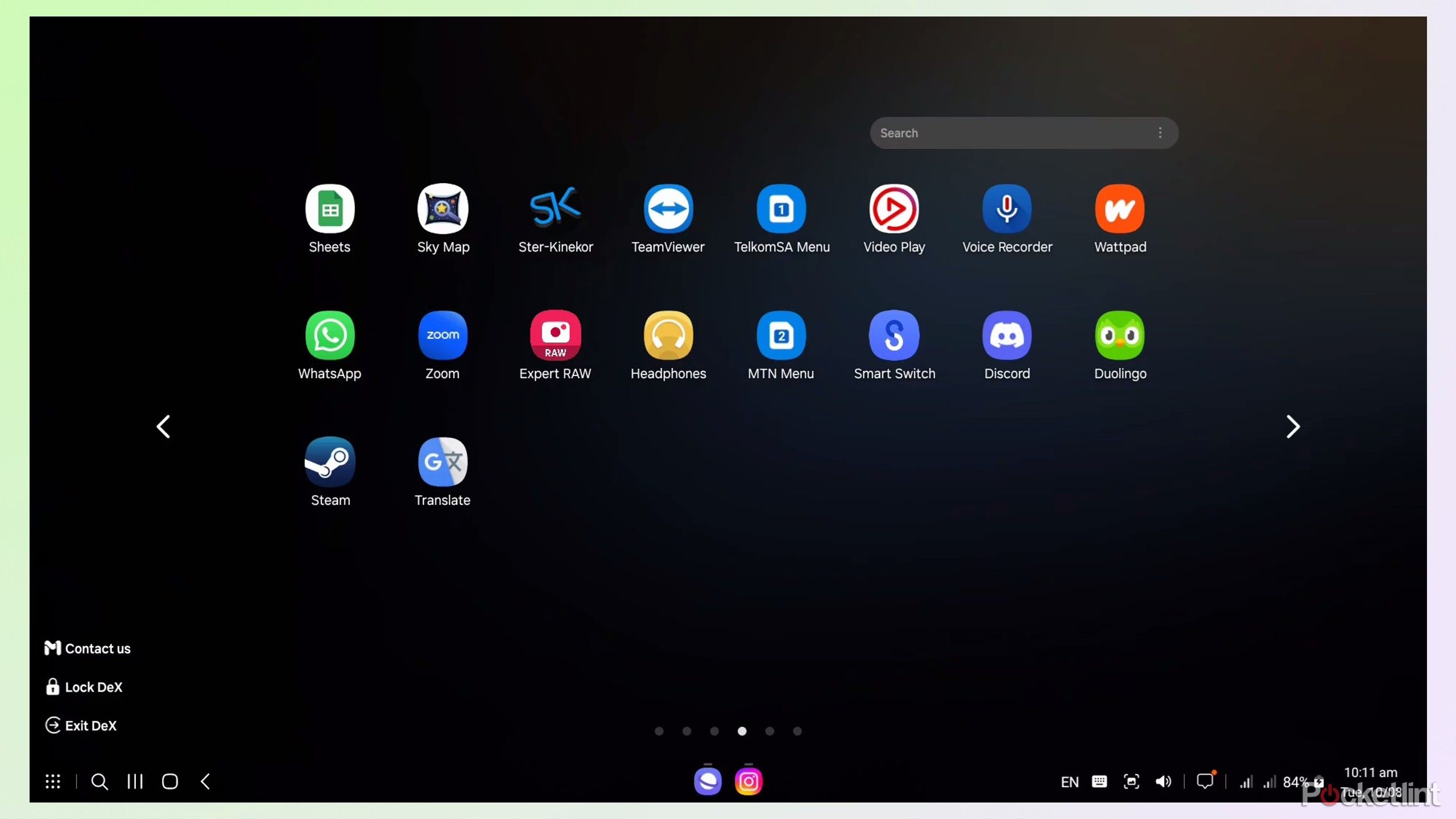 DeX Desktop icons