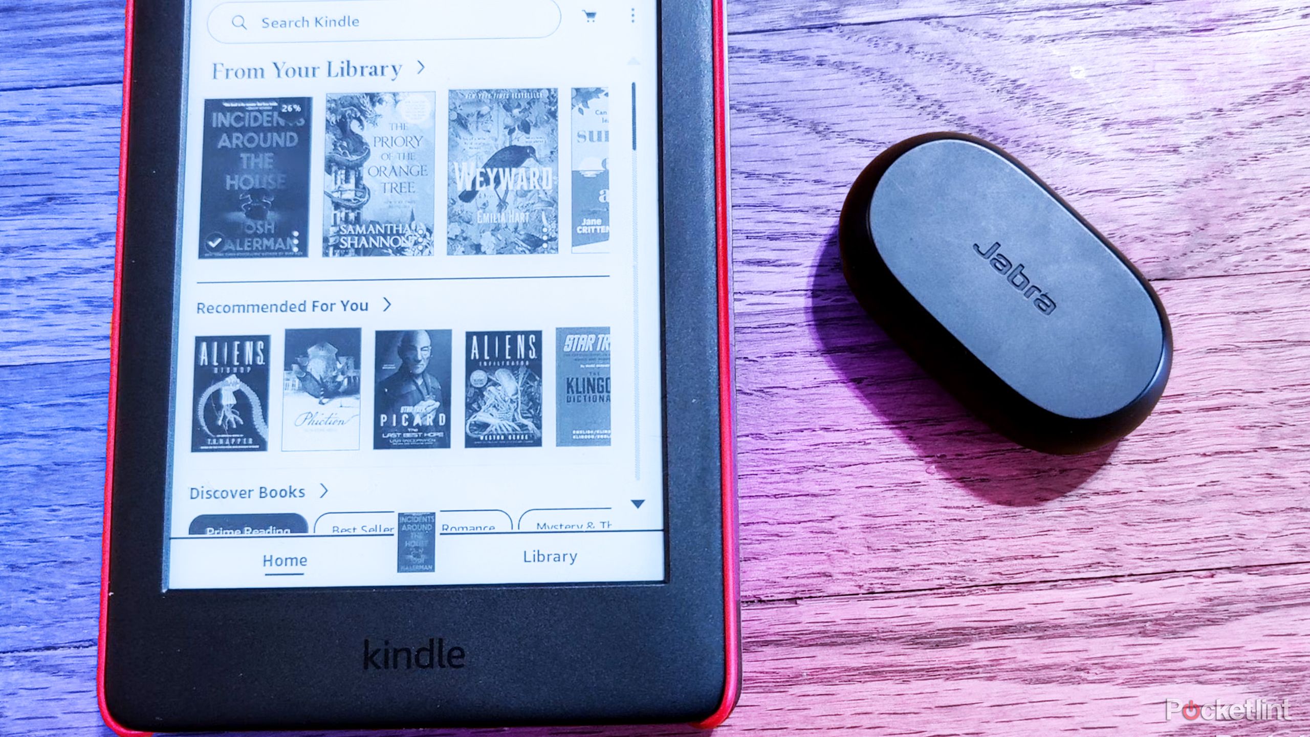 Wireless earbuds and the Kindle