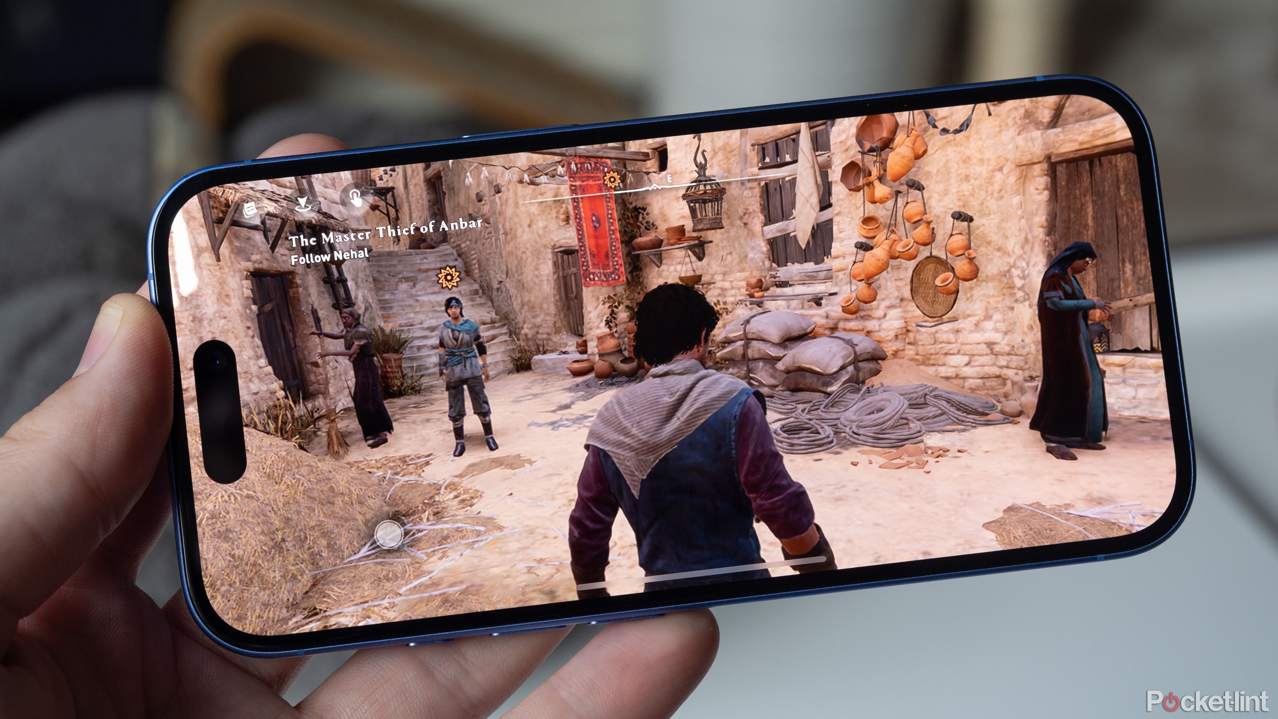 Assassin's Creed Mirage on the iPhone 16