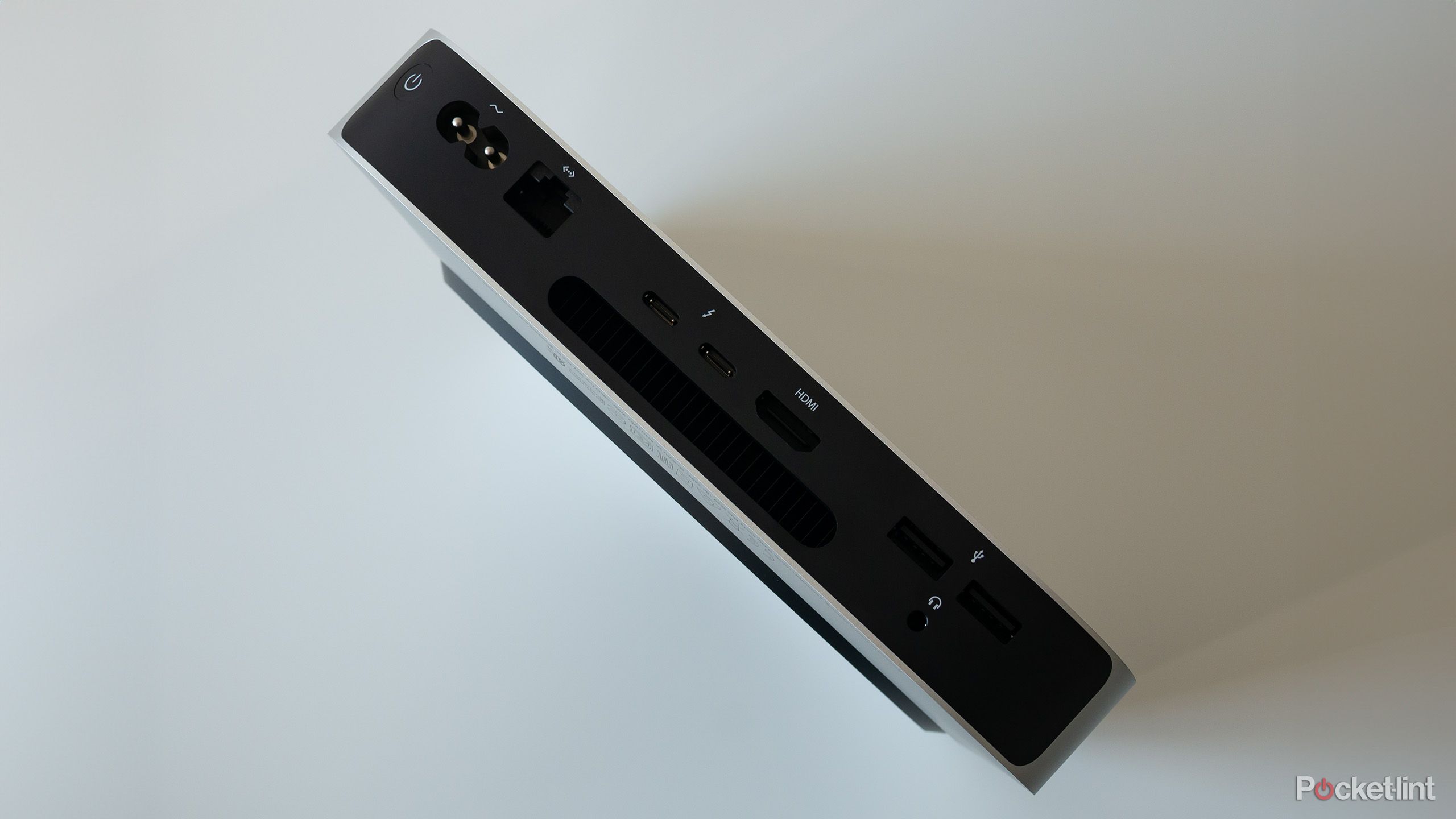 The back of the Mac mini