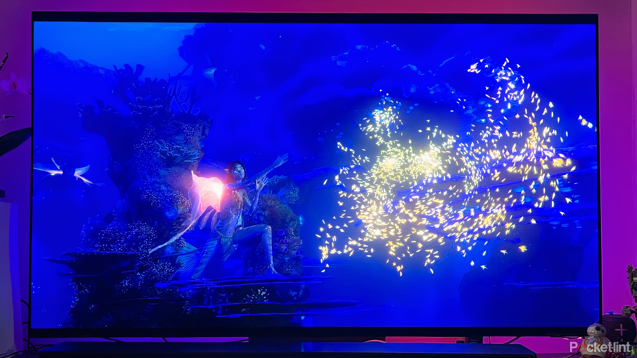 Screenshot of movie Avatar: The Way of Water on OLED TV