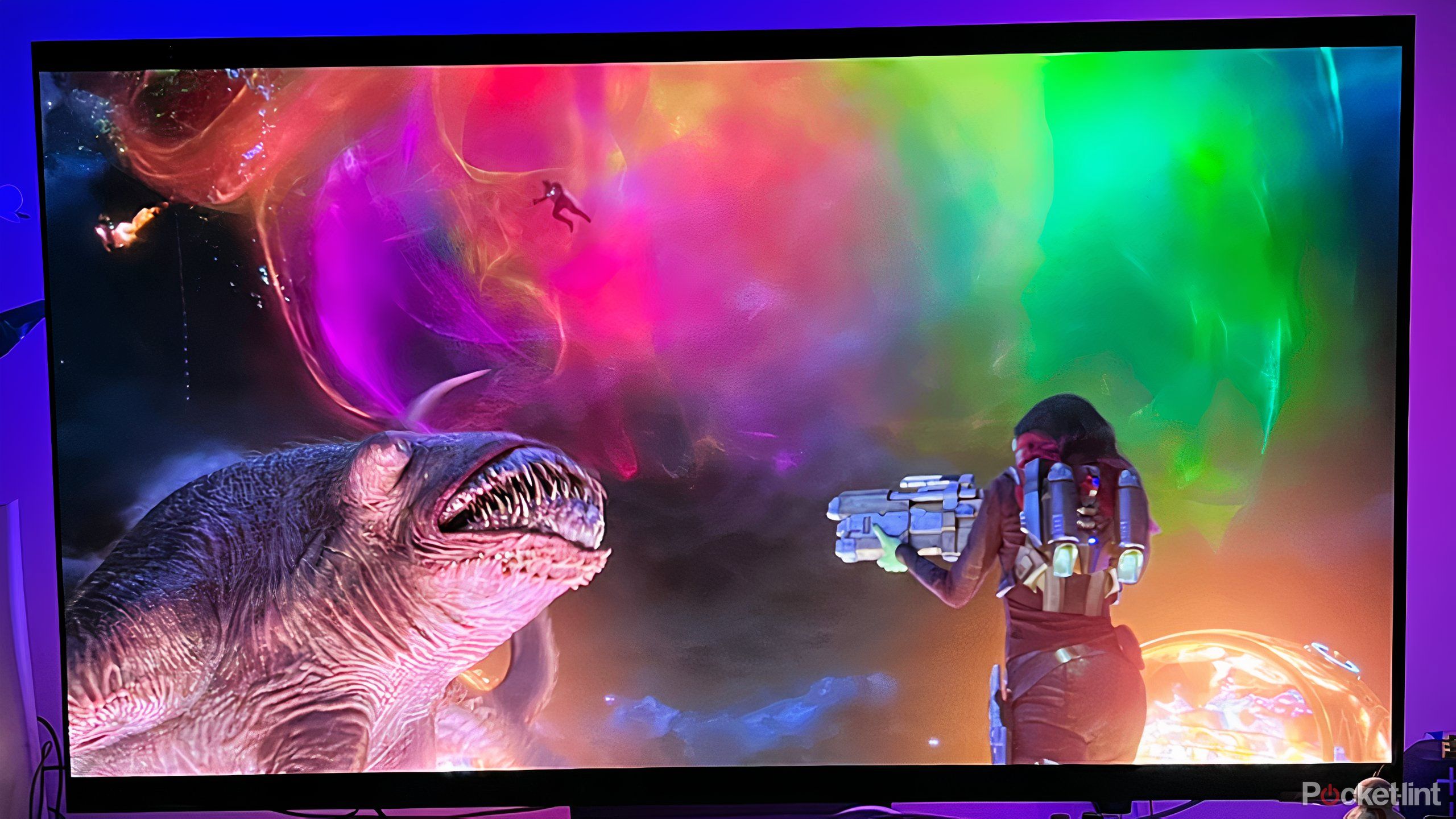 Screenshot of movie Guardians of the Galaxy 2 on OLED TV