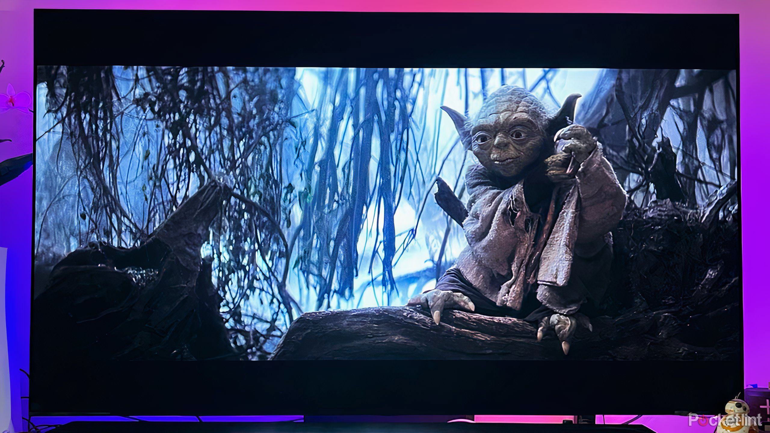 Screenshot of movie The Empire Strikes Back on OLED TV