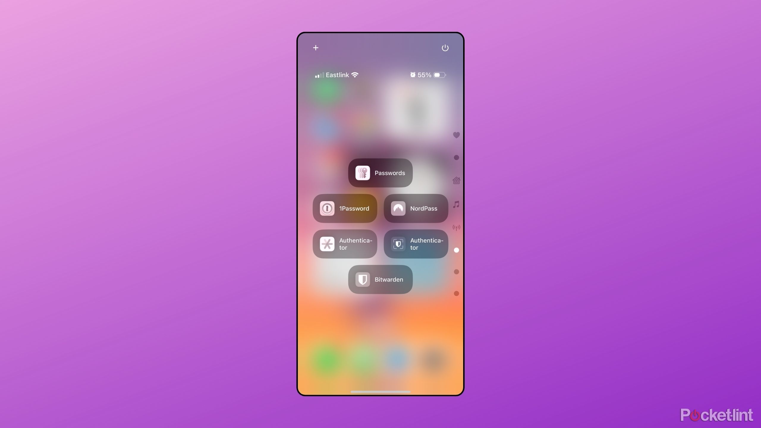 Control Center Passwords app