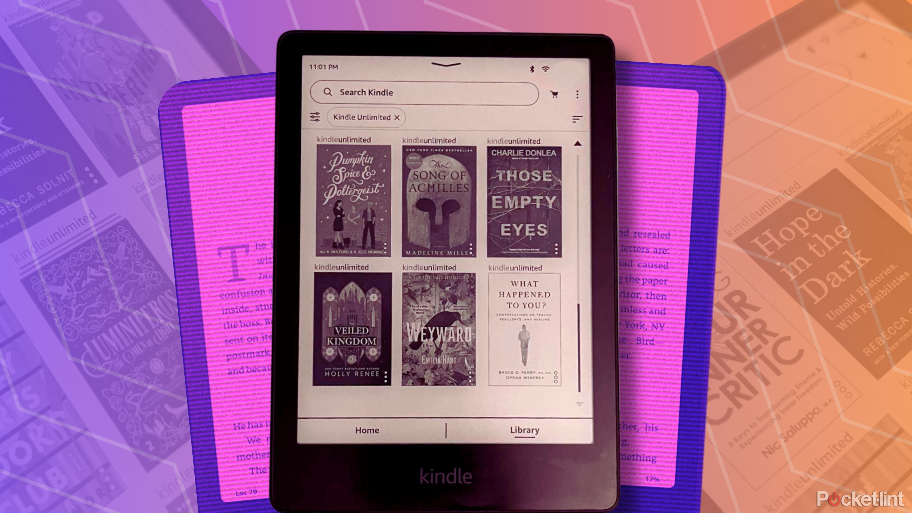 Kindle Unlimited on an Amazon Kindle. 