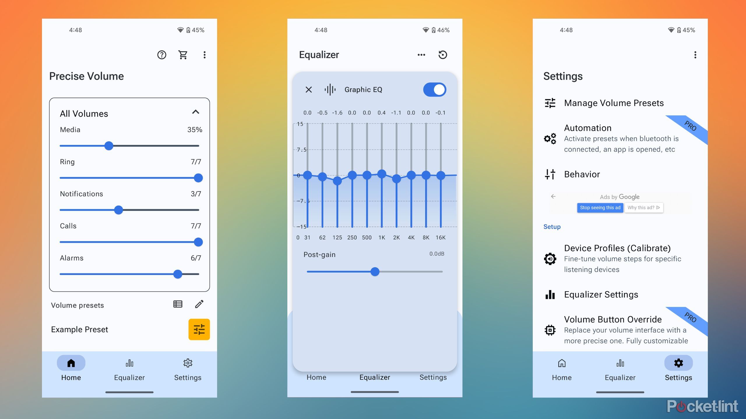 Precise Volume 2.0 + Equalizer screenshots