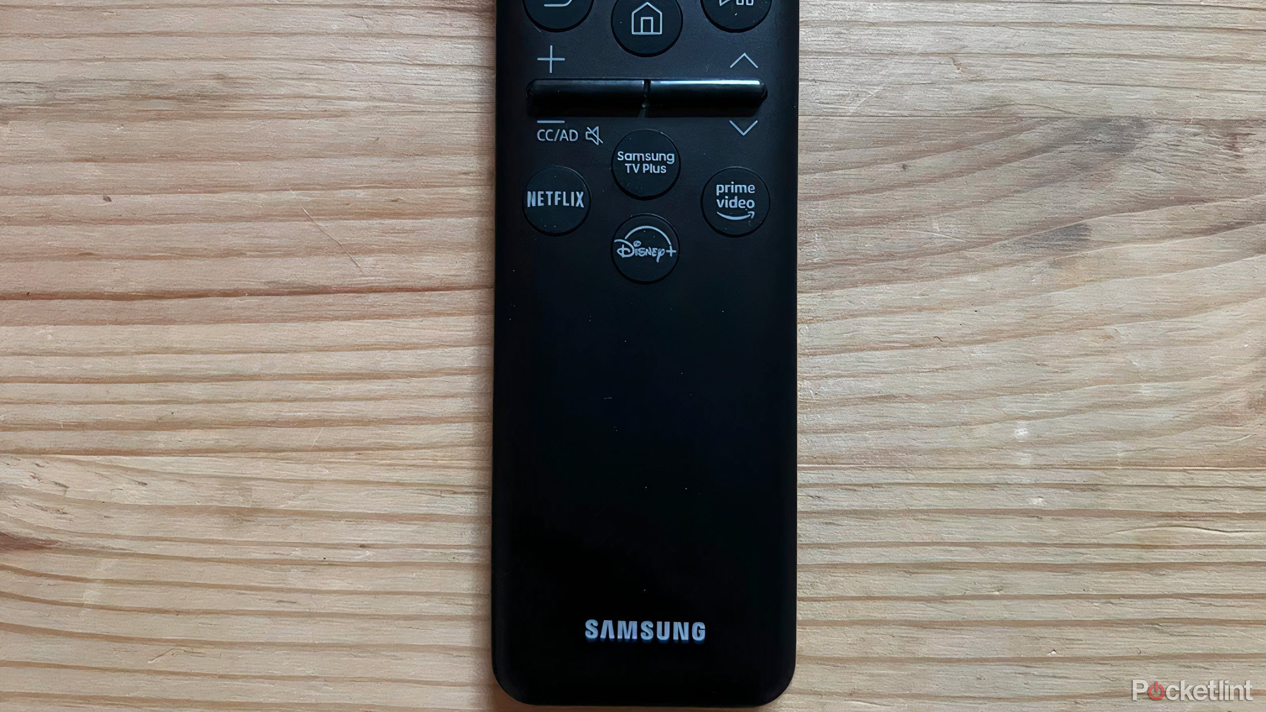 Close up of Samsung 2024 OLED Smart TV remote