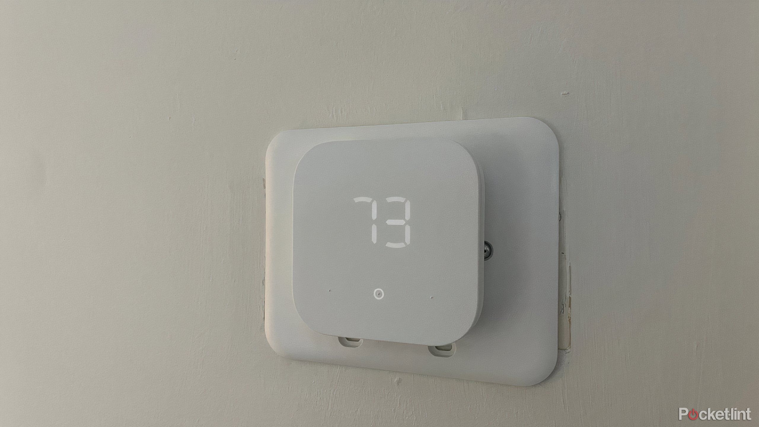 Amazon Smart Thermostat showing the temperature