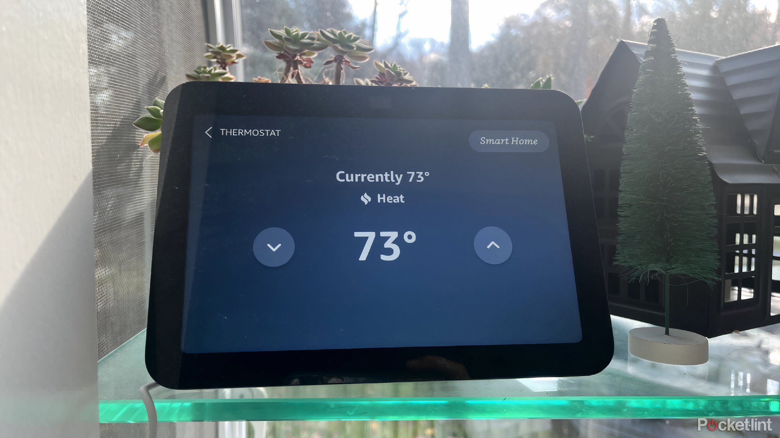 amazon smart thermostat controls on amazon echo show 8