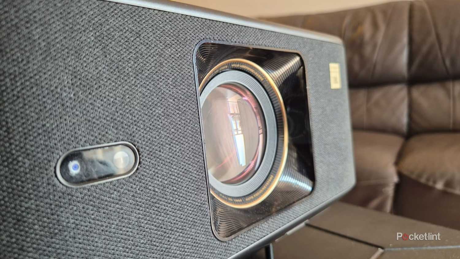 A Yaber K3 projector at an angle.