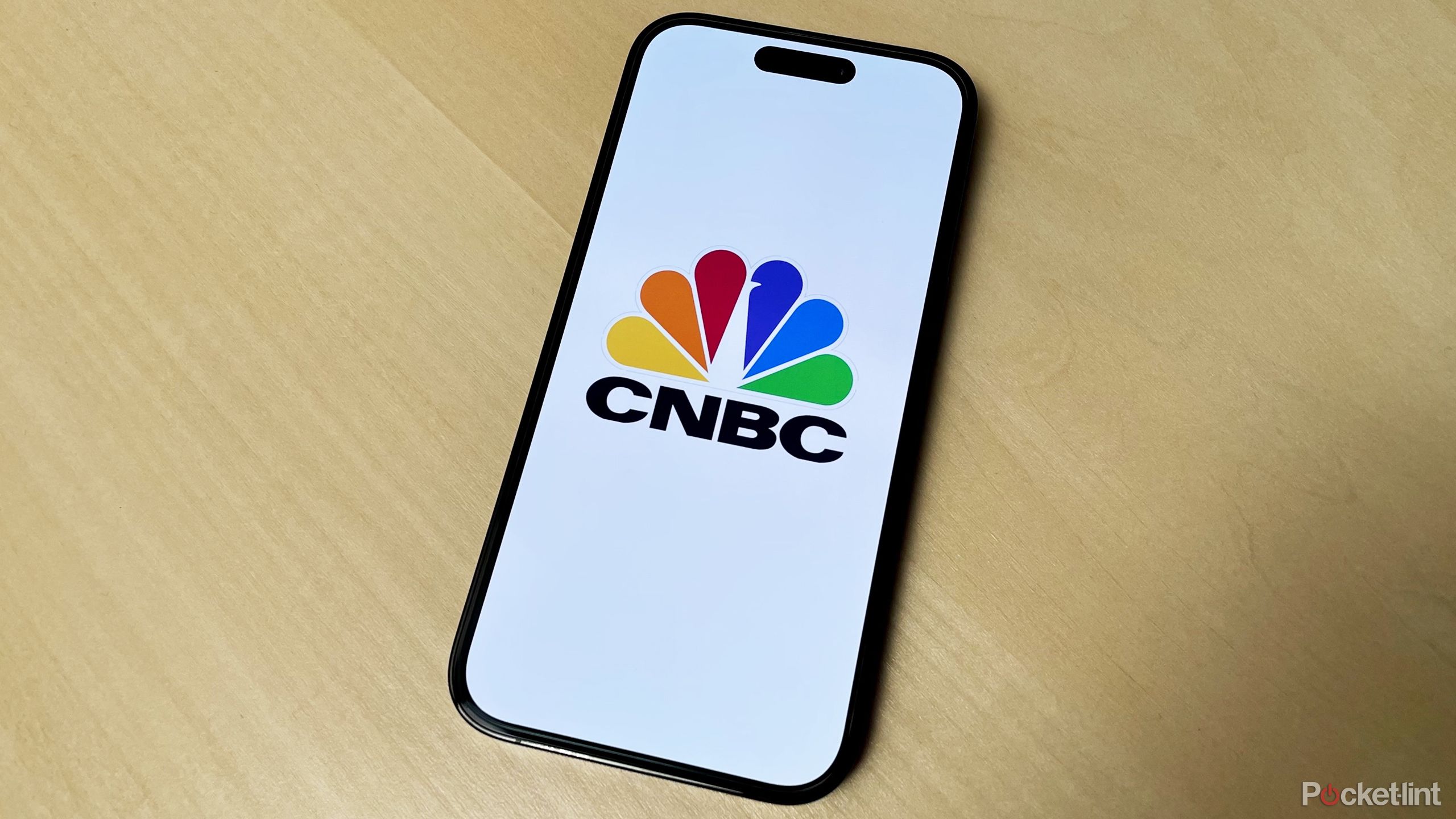 CNBC logo on iPhone