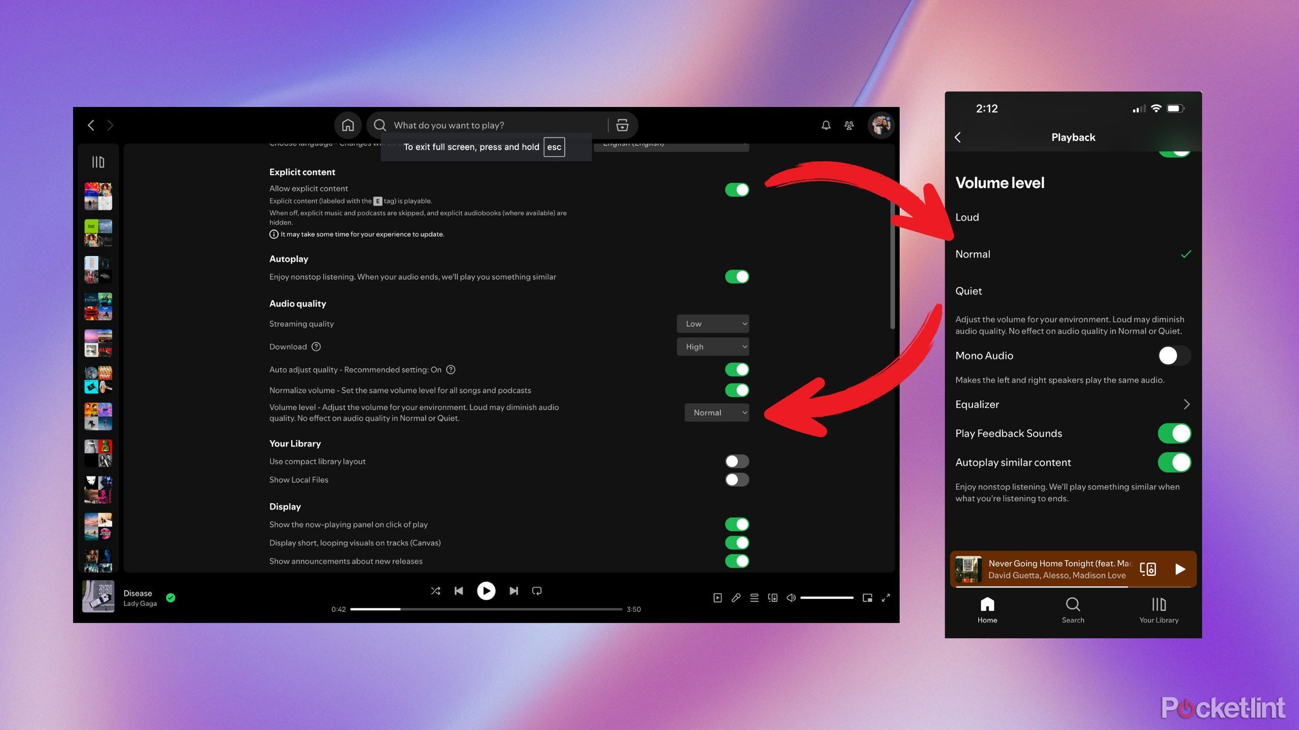 spotify base volume settings