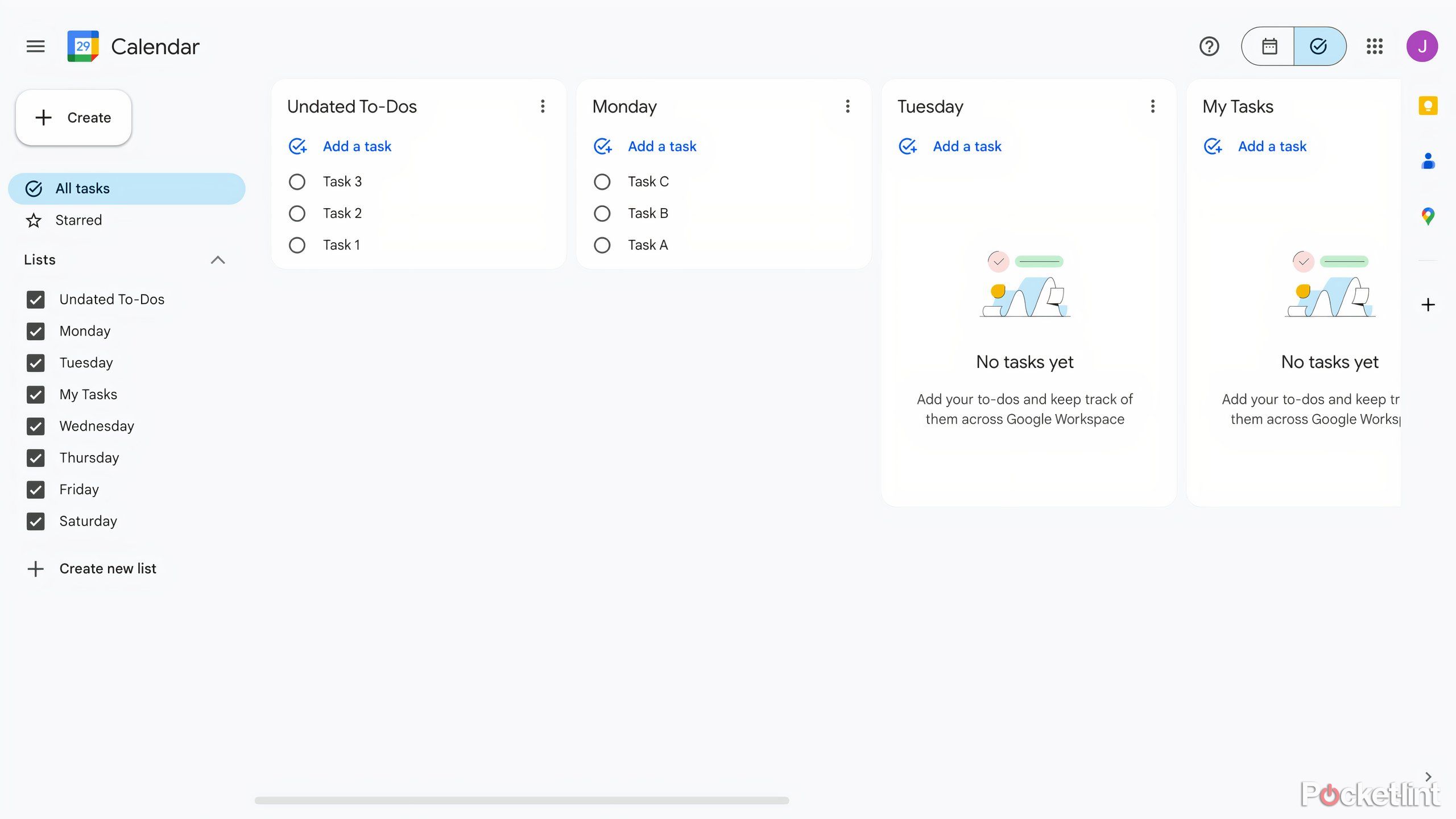 Google-Tasks-List-Kanban