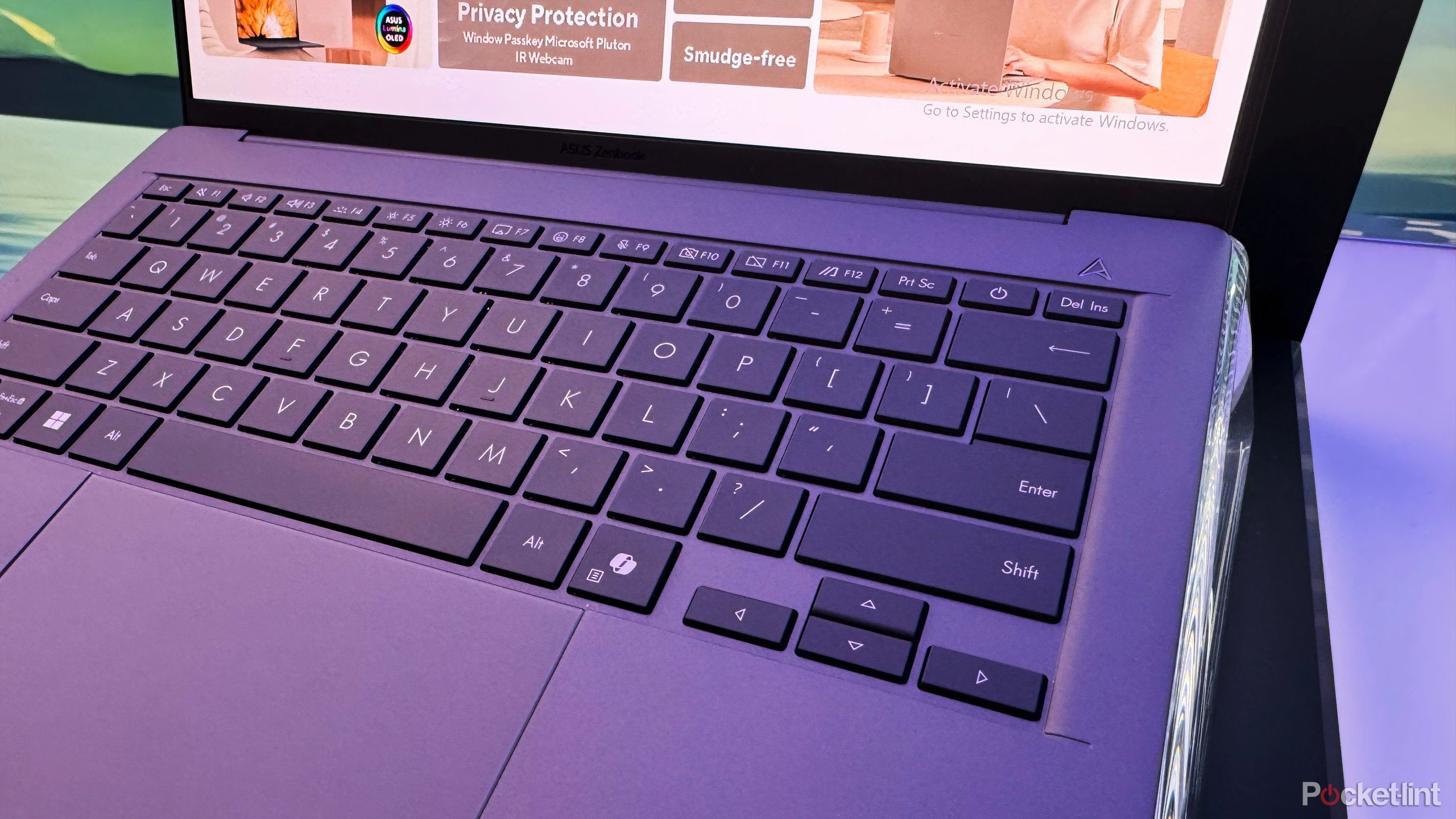 Zenbook A14 keyboard. 