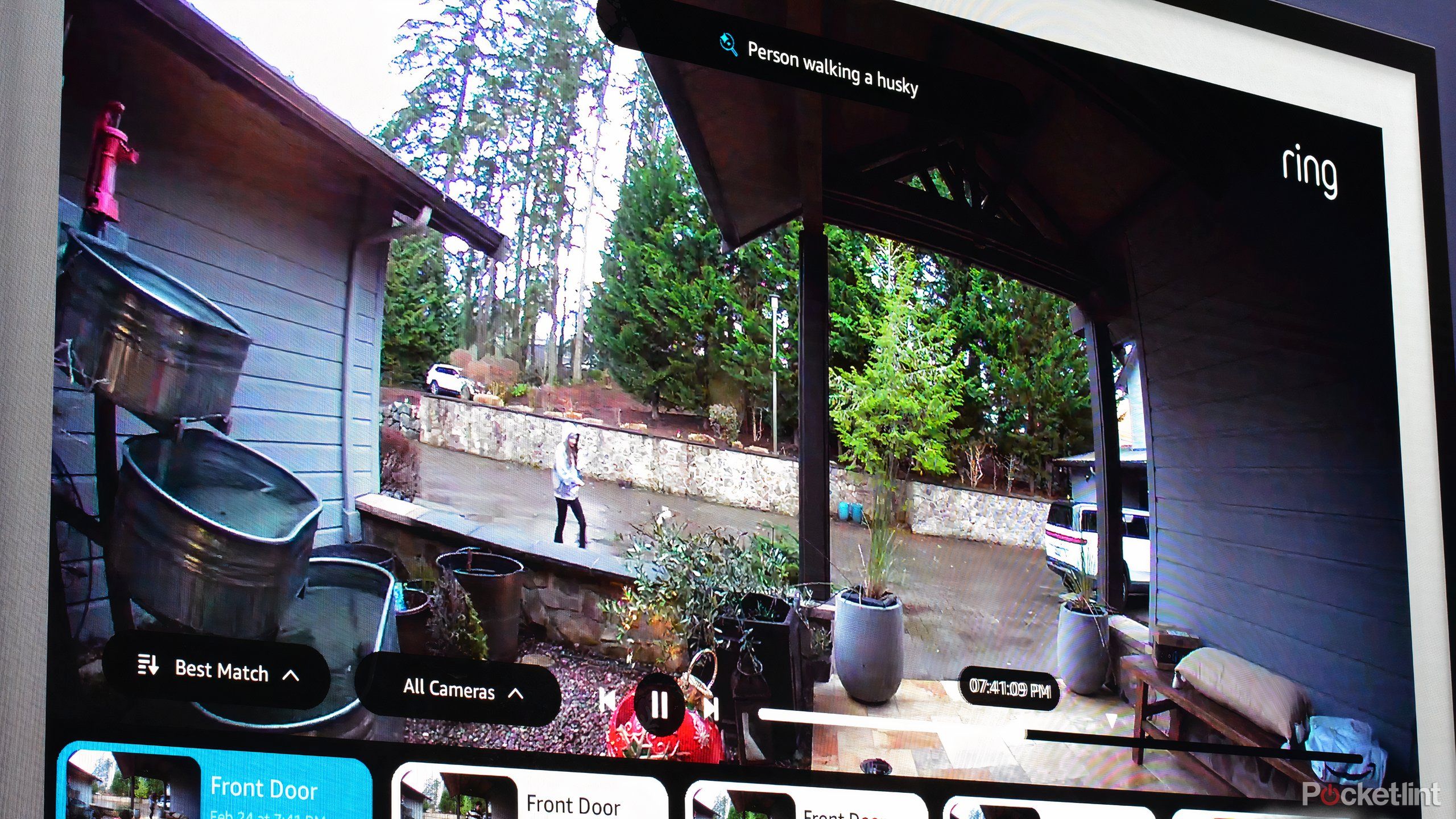 Ring camera footage of a patio. 