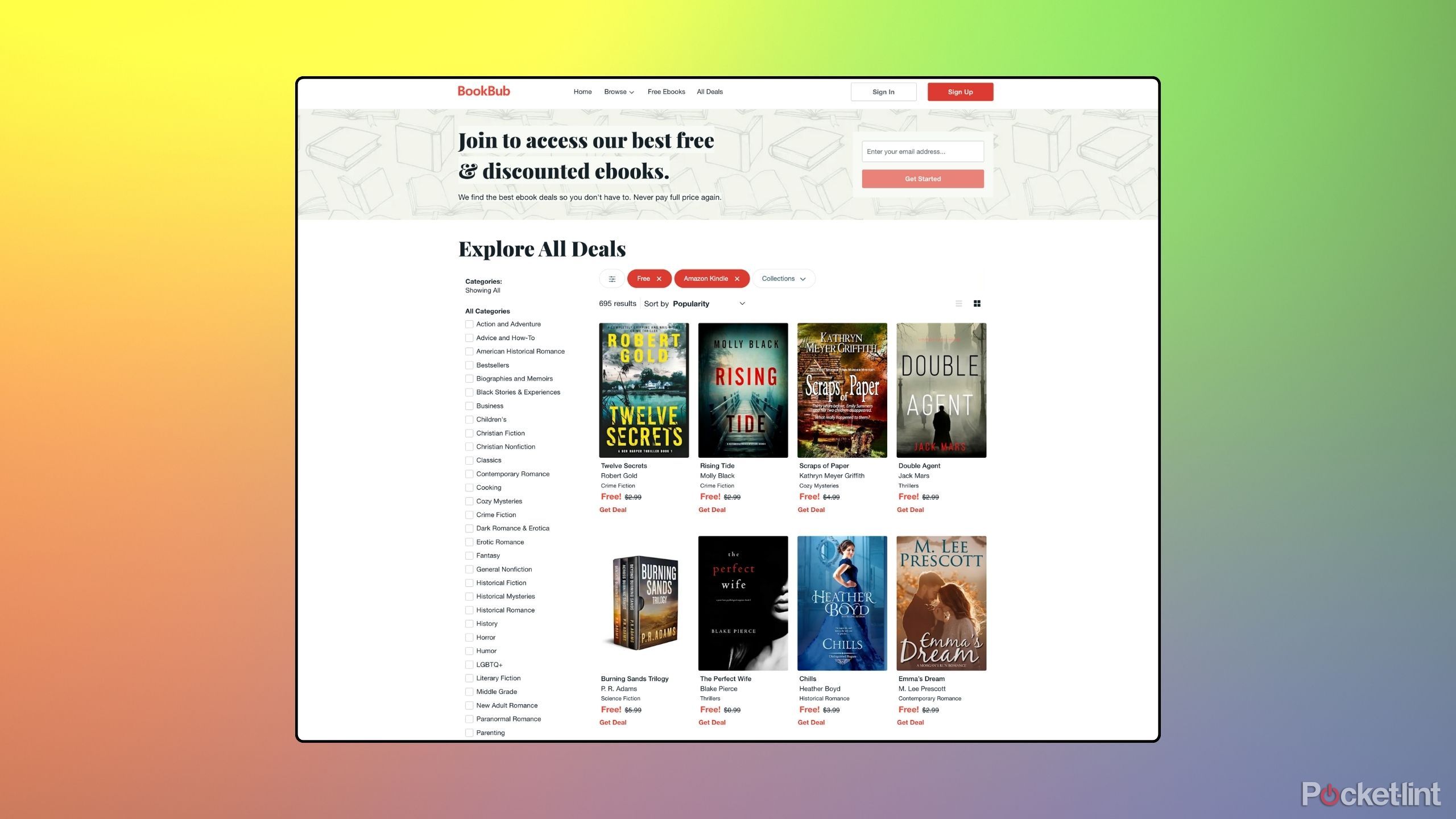 BookBub screenshot