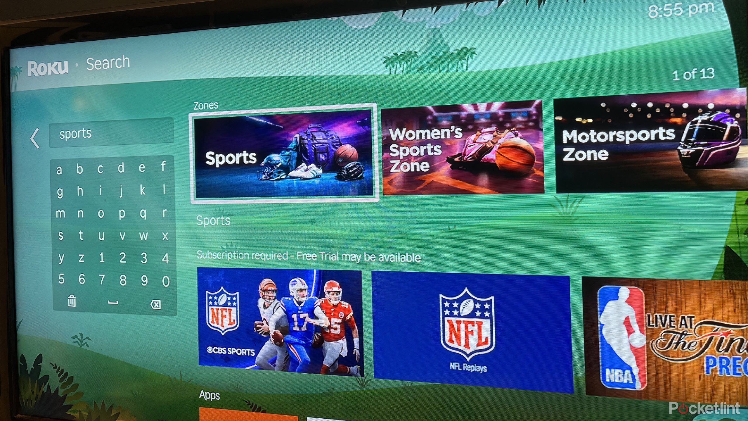 roku zone sports