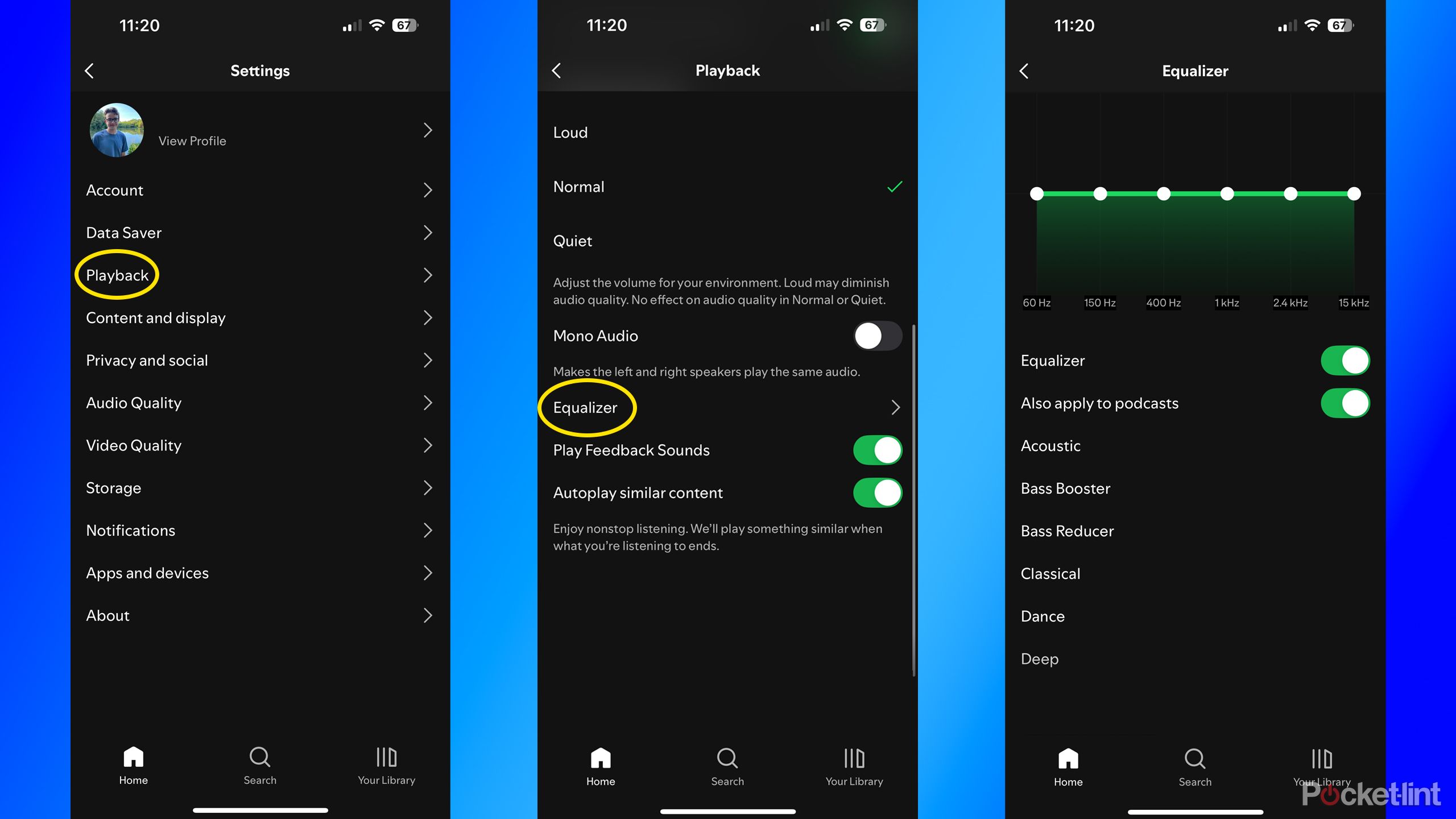 Spotify Equalizer setting