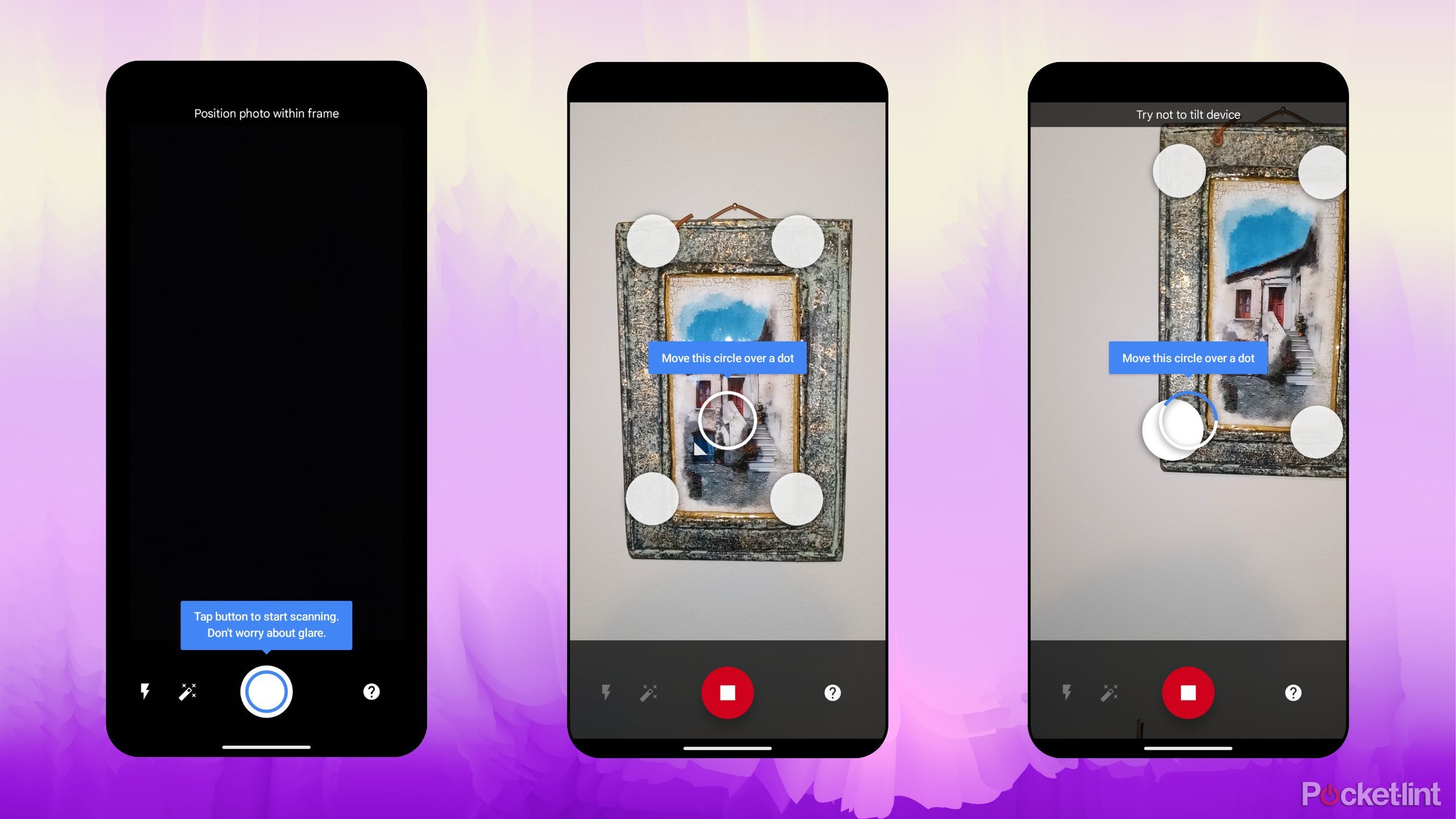 PhotoScan by Google Photos screenshots