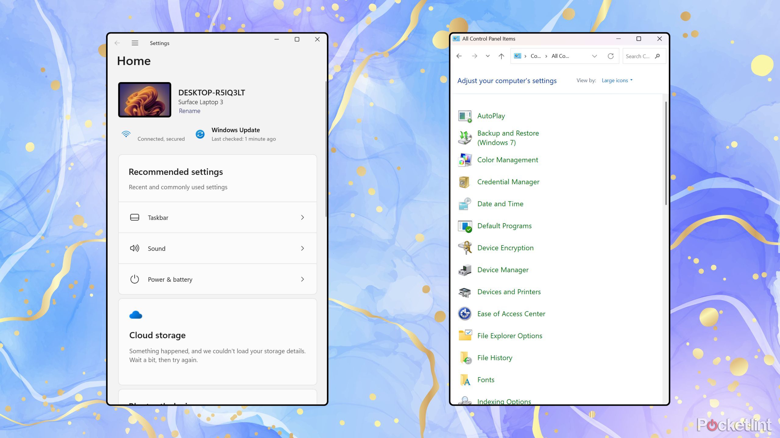 Windows 11 unified settings