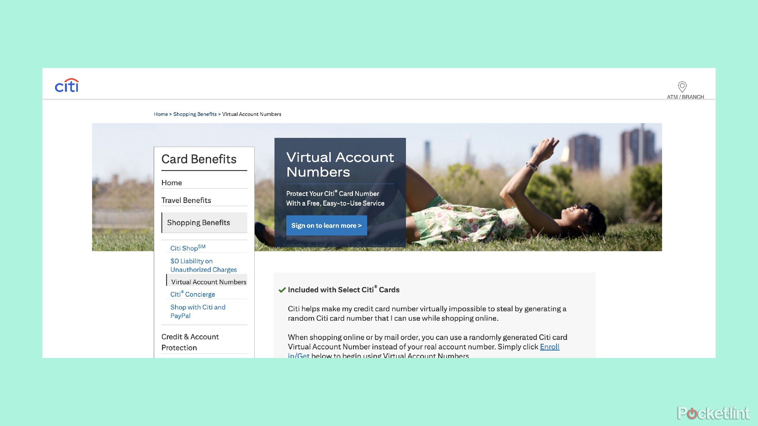 Citibank virtual credit card