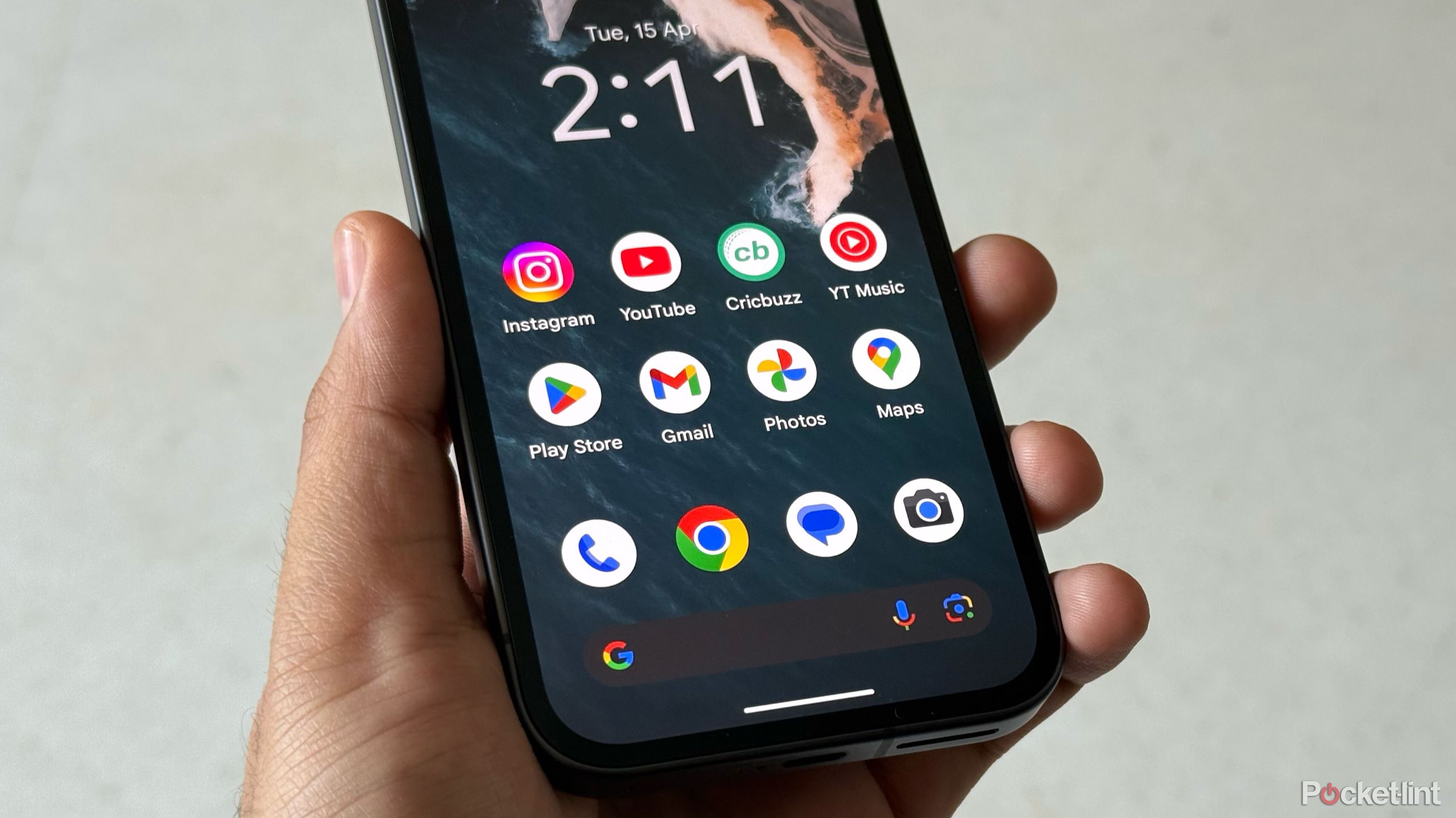 Google Pixel 9a in hand