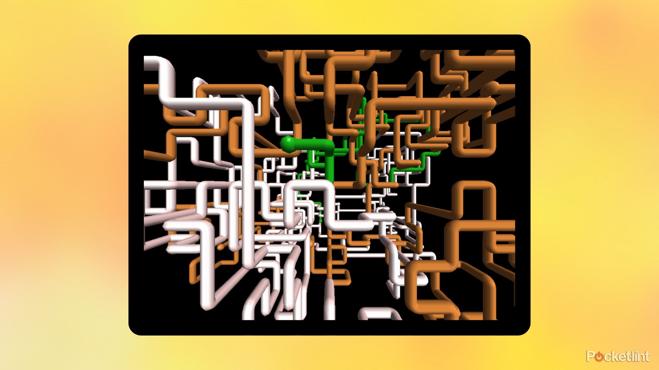 Windows 95 3D Pipes screensaver screenshot