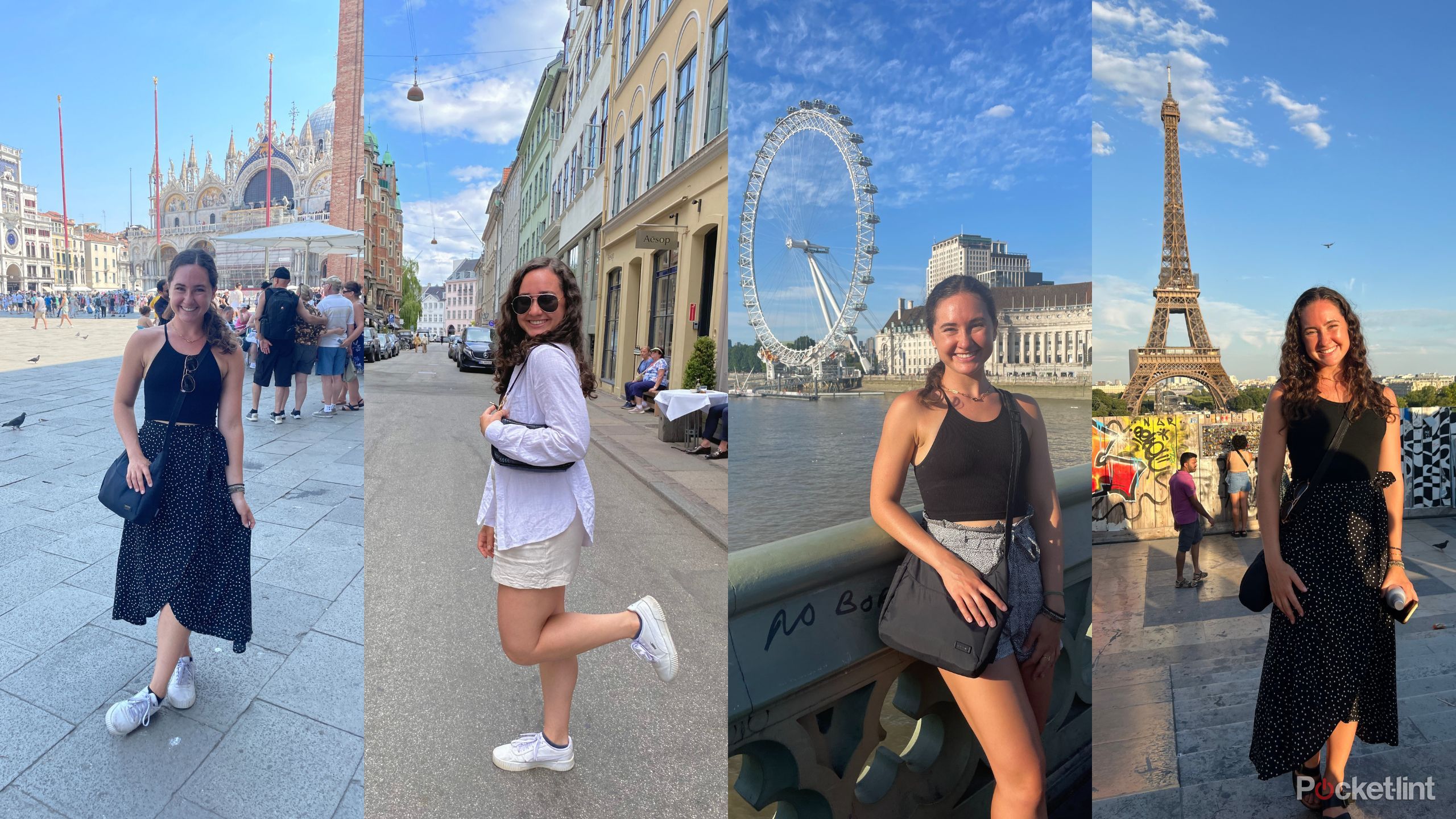 Kelsey in Venice, Copenhagen, London, and Paris. 