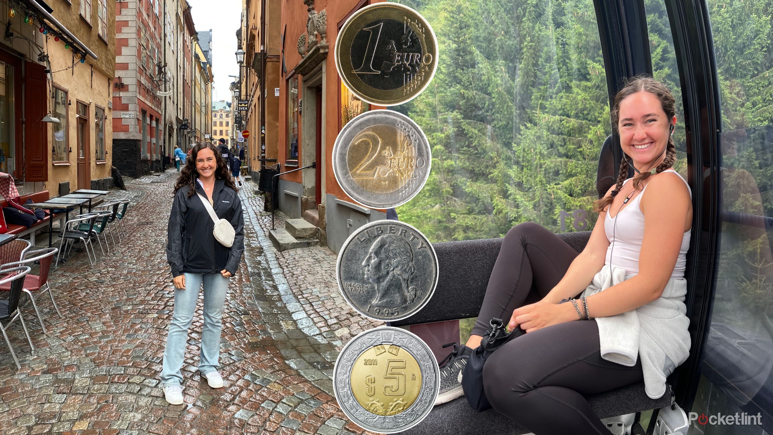 Kelsey in Stockholm and Engleberg with coins. 