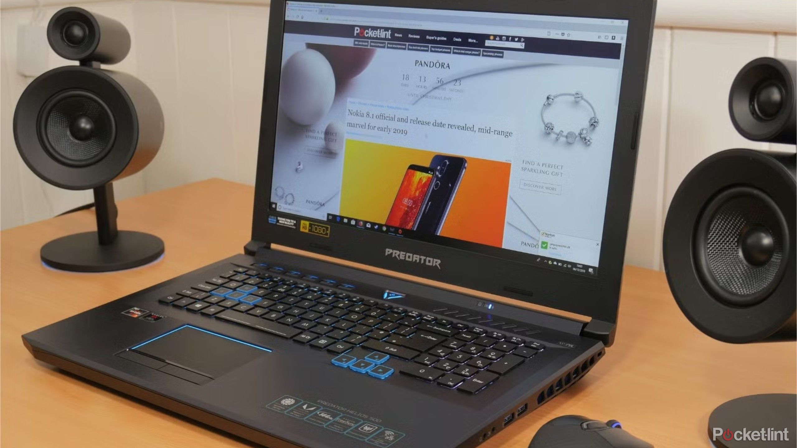 An Acer Predator Helios 500 laptop on a table. 