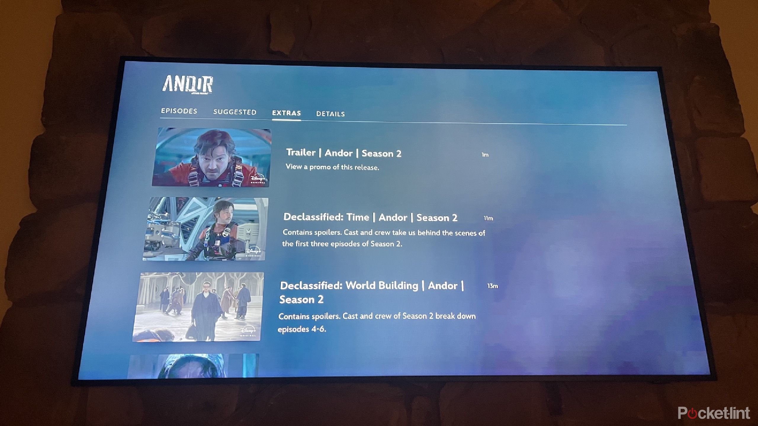 Andor extras on Disney+