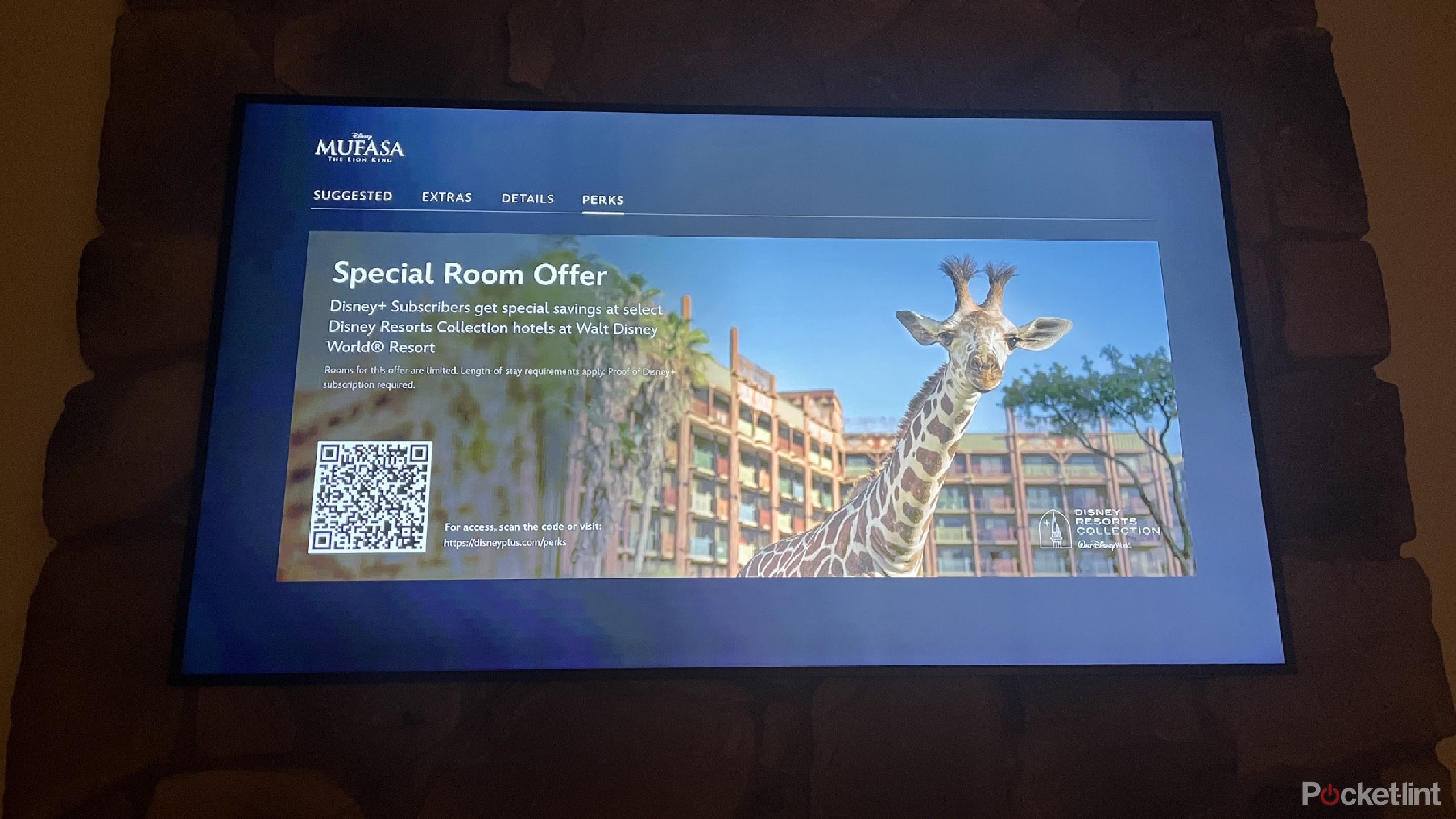disney+ special room offer from Mufasa